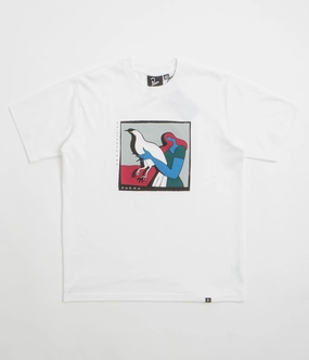 by Parra Look At It T-Shirt - White Fur combination Fun Style