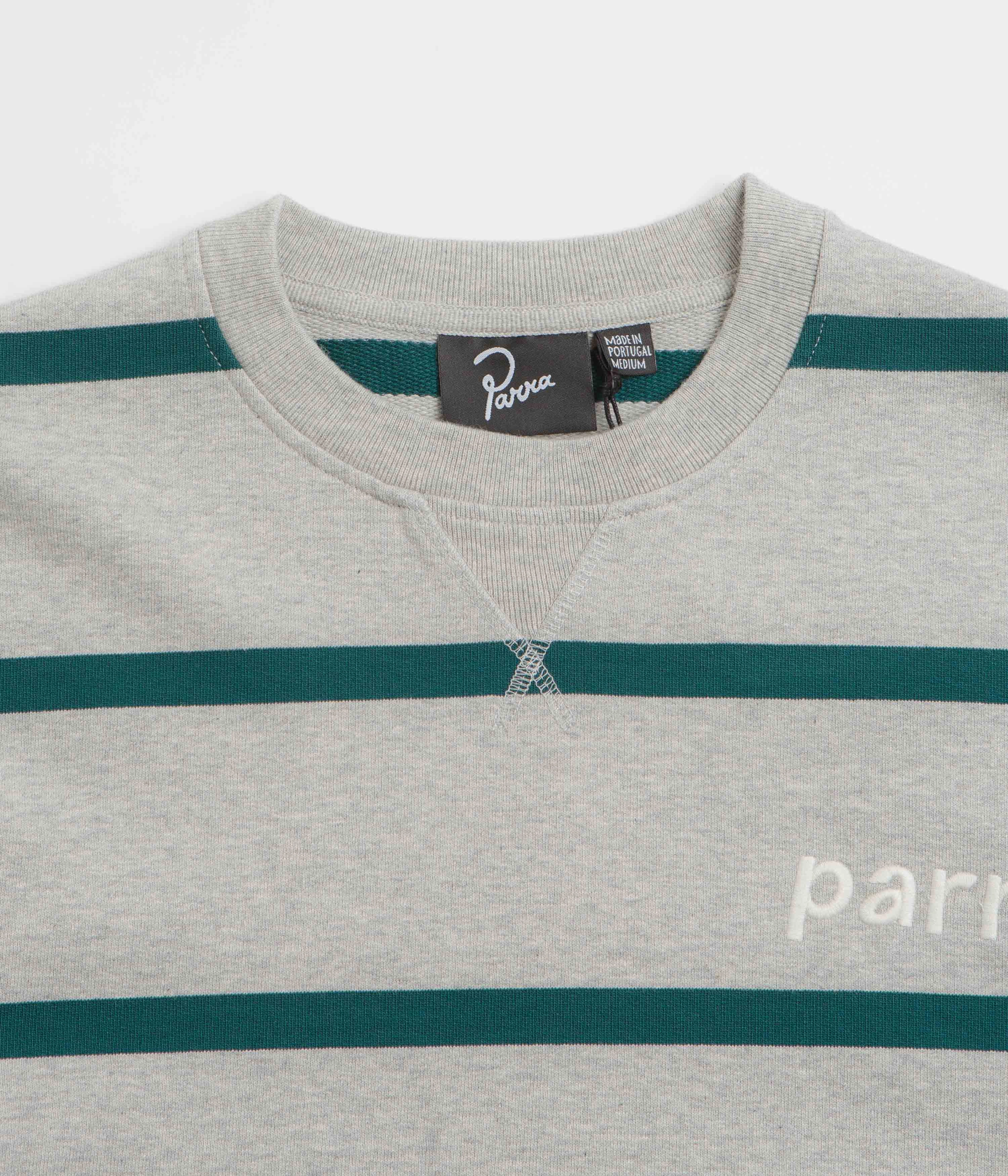 Warm design by Parra Pristine Striper Crewneck Sweatshirt - Heather Grey