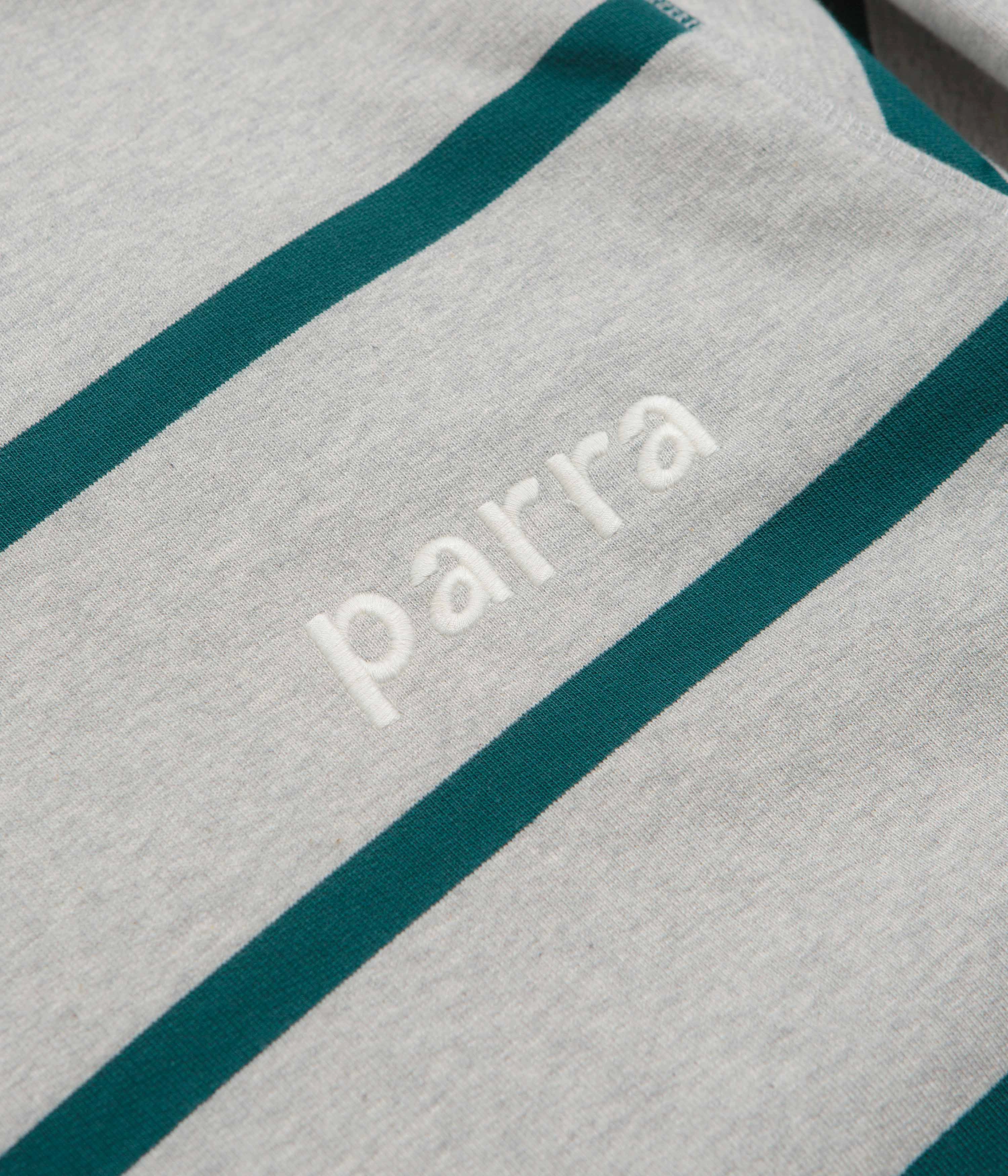 Cozy Comfort by Parra Pristine Striper Crewneck Sweatshirt - Heather Grey