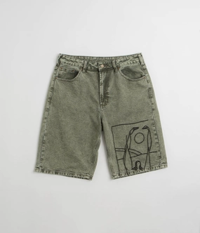 by Parra Protect The Sun Shorts - Green Eco Friendly Material Summer Fun