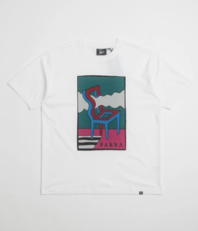Reinforced Hemline by Parra Smoke Chair T-Shirt - White