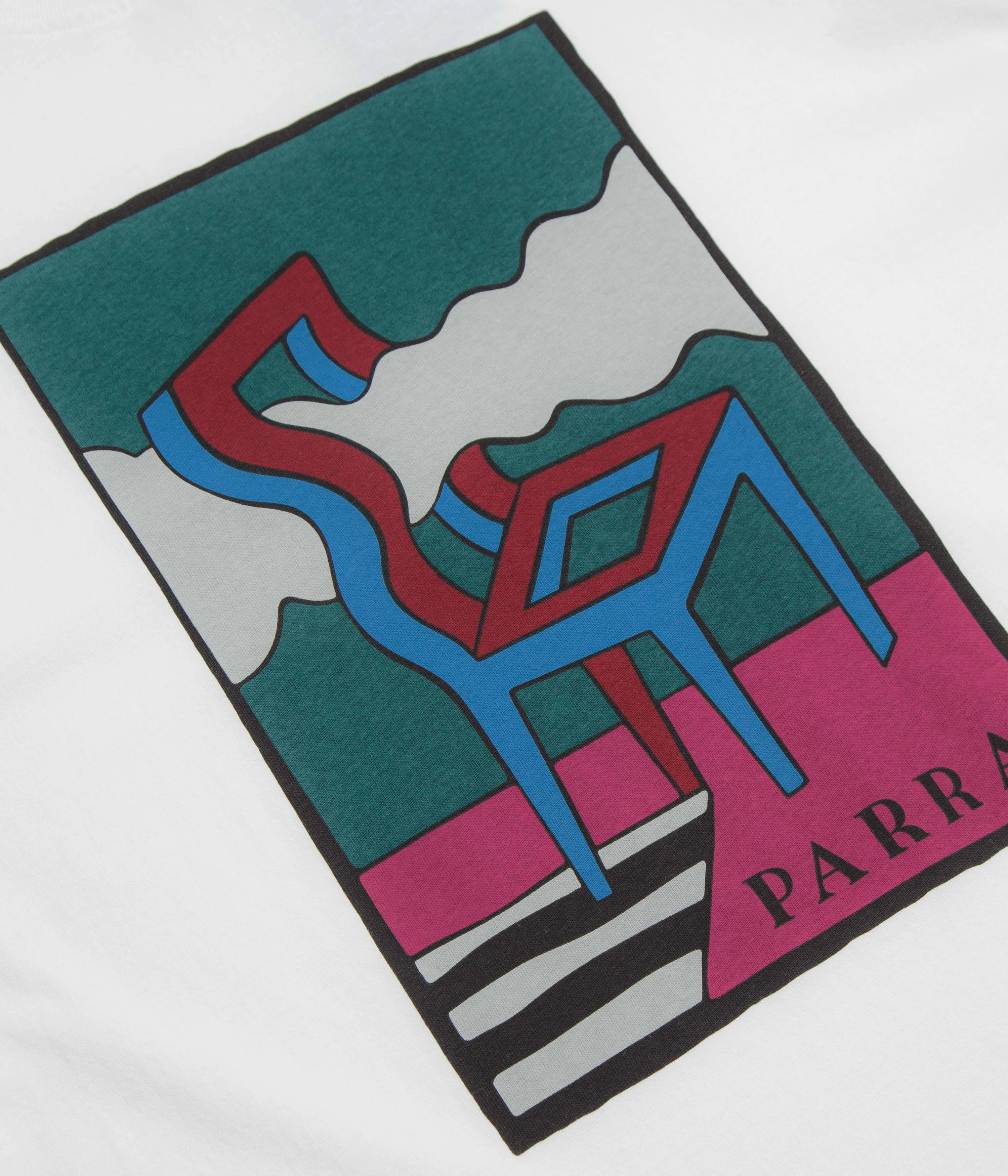 by Parra Smoke Chair T-Shirt - White Wrinkle Resistant Texture