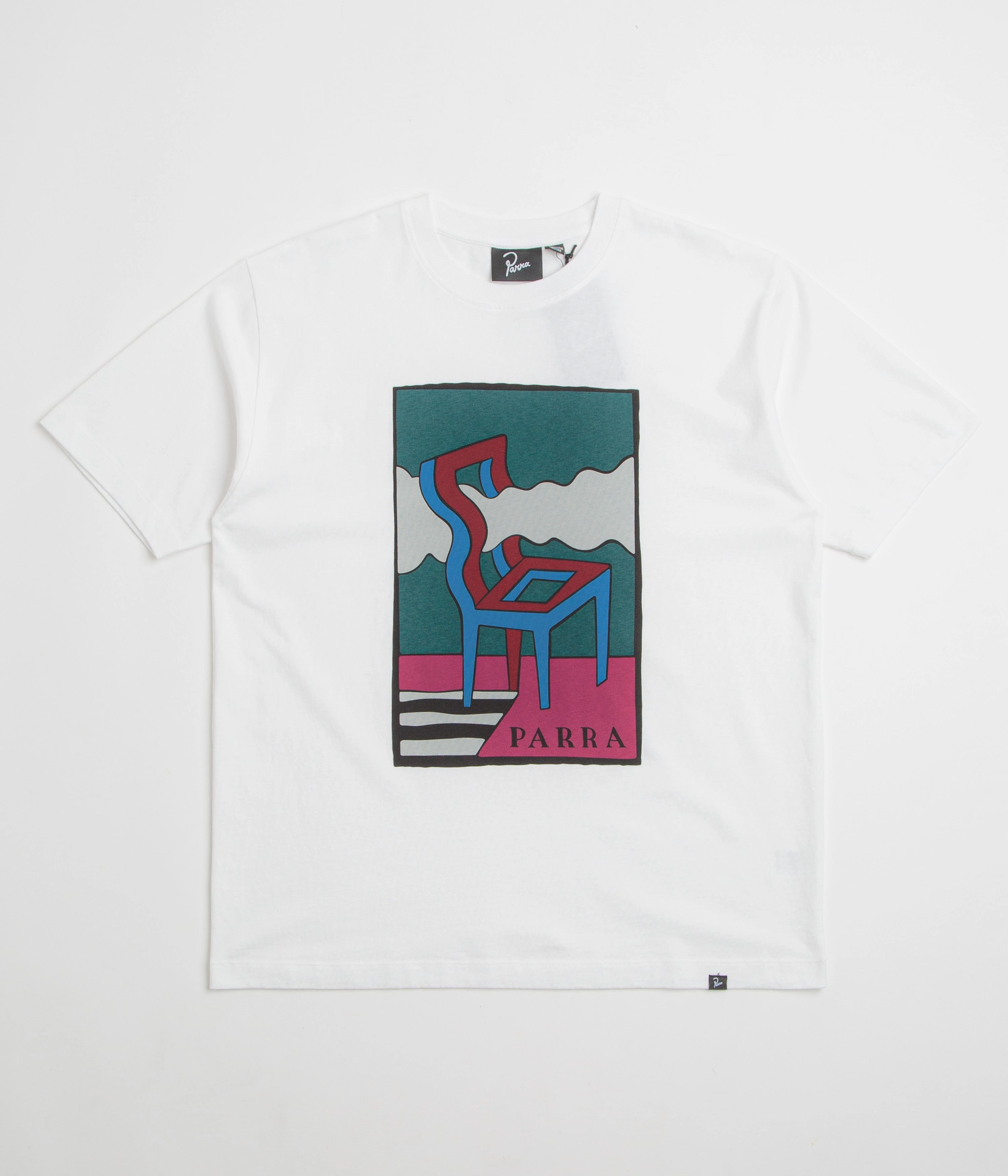 by Parra Smoke Chair T-Shirt - White Relaxed Wear