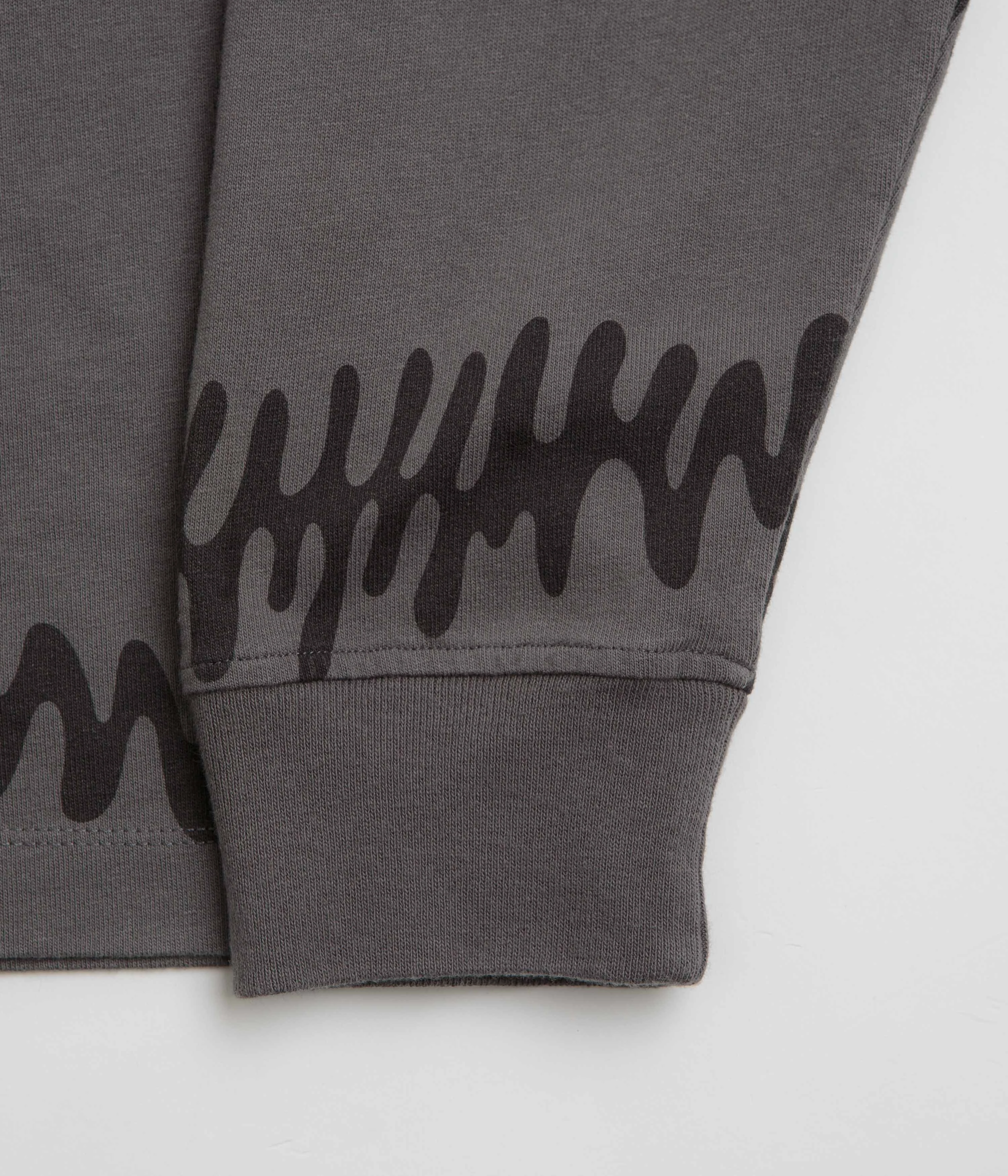 by Parra Stitched Skull Long Sleeve T-Shirt - Washed Brown Casual Comfort Wear Casual Choice