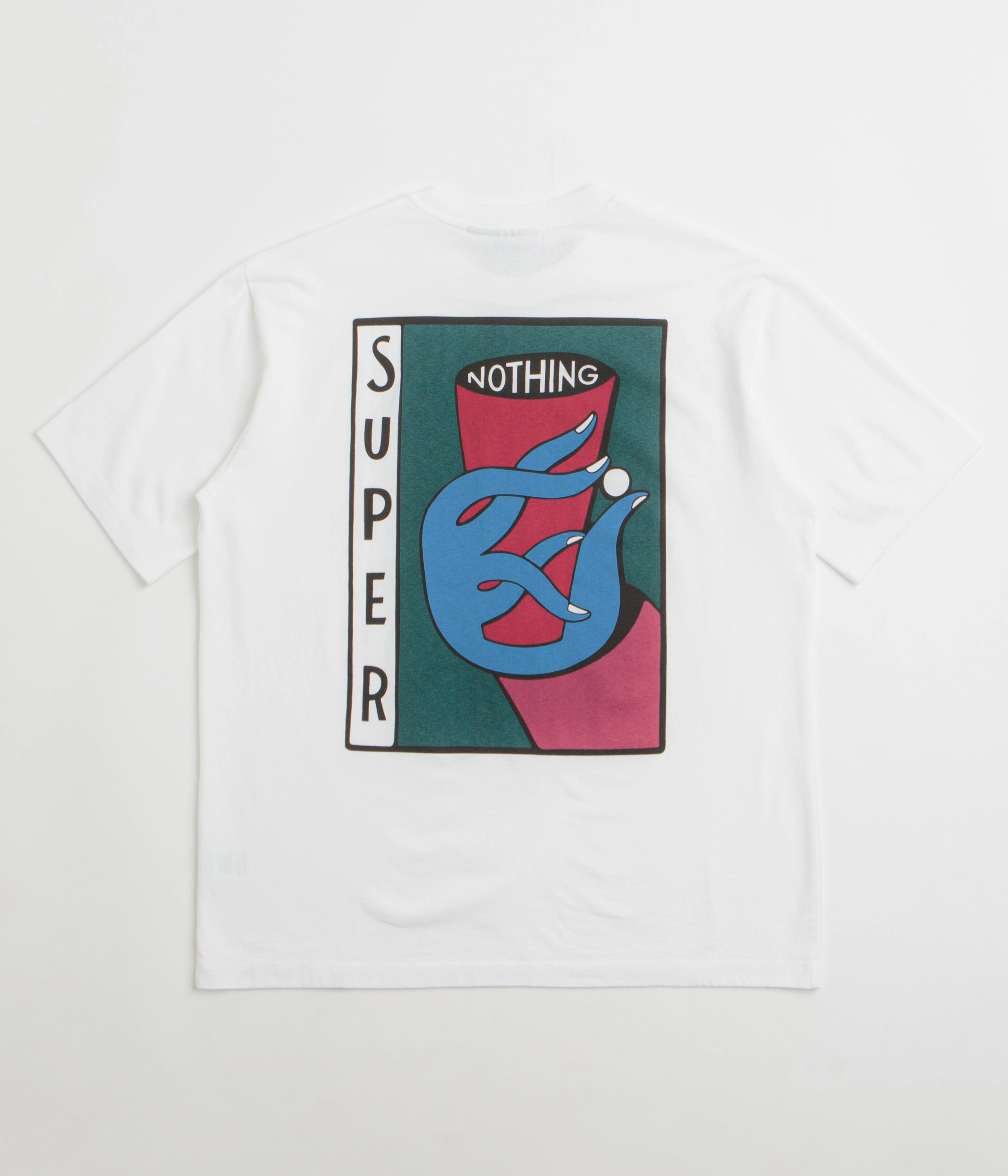 Relaxed and Comfy easy to pair by Parra Super Nothing T-Shirt - White