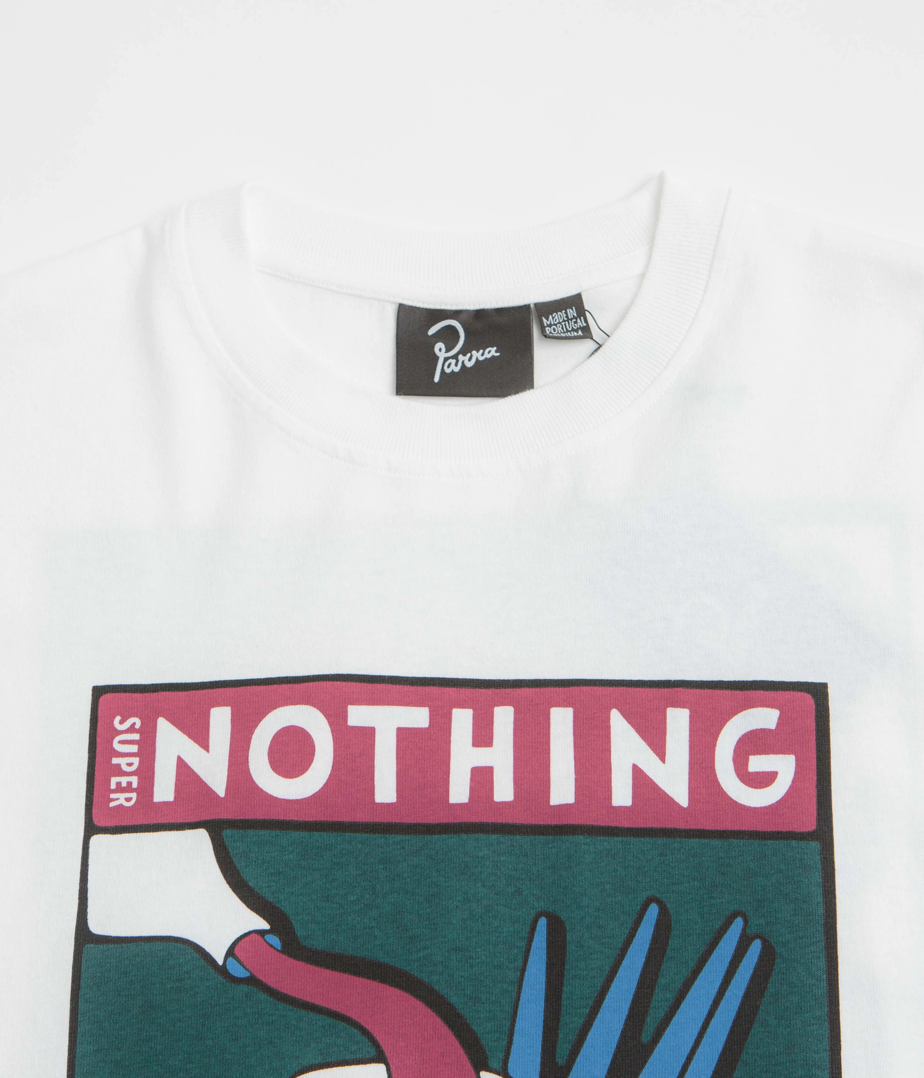 Modern Layering Water Based Ink by Parra Super Nothing T-Shirt - White