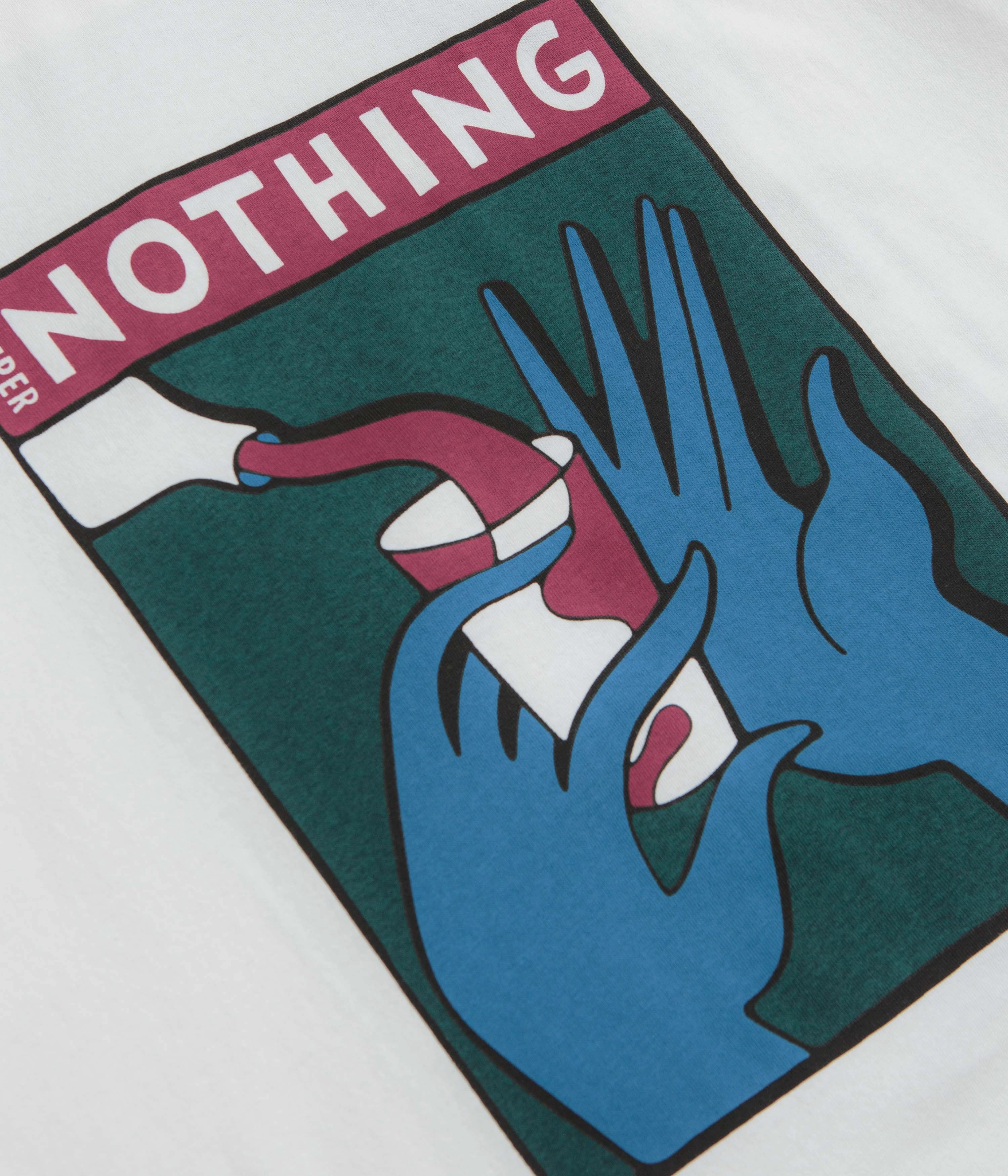 by Parra Super Nothing T-Shirt - White MinimalistDesign Reinforced Hems