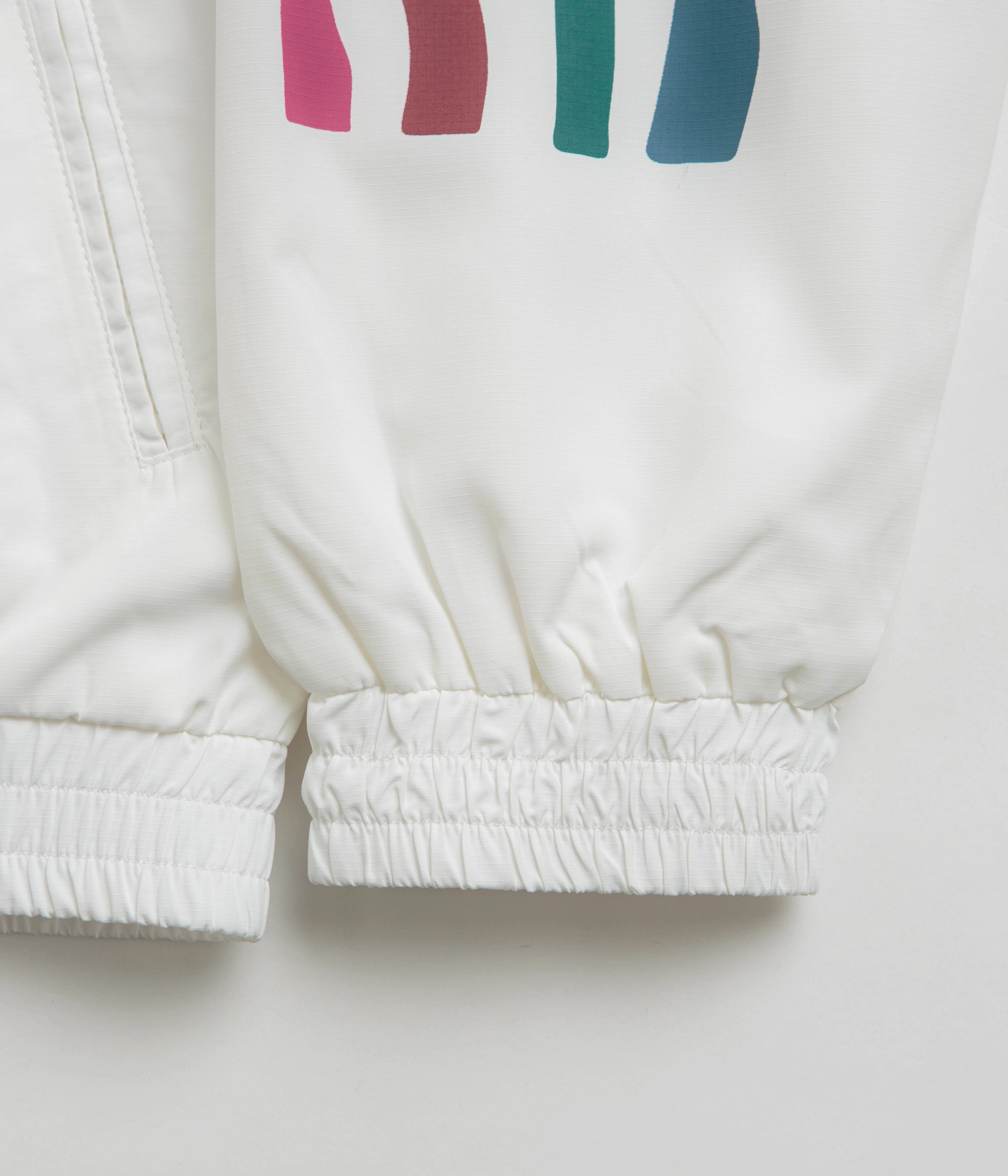 AdjustableHem by Parra Tennis Maybe Track Jacket - White