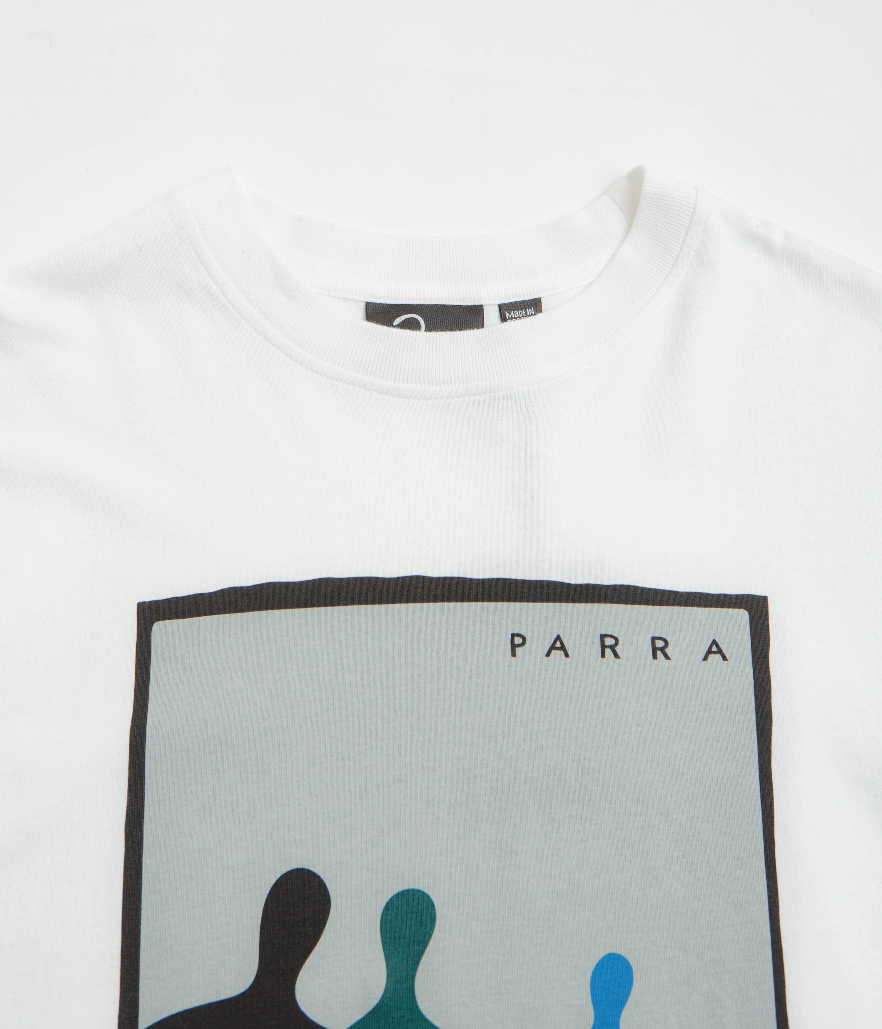Vintage Wash by Parra The Visitors Long Sleeve T-Shirt - White