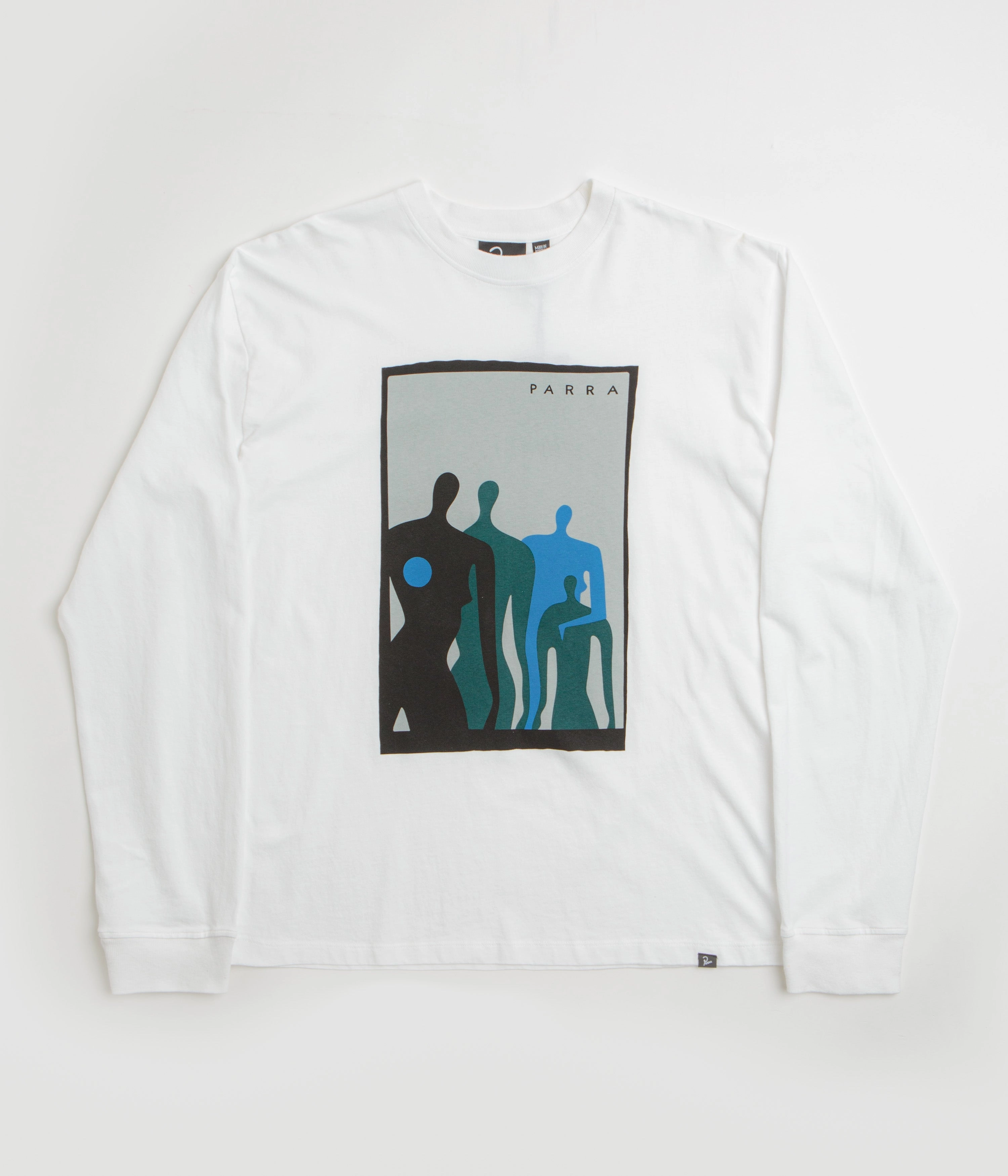 Simple and Cozy by Parra The Visitors Long Sleeve T-Shirt - White