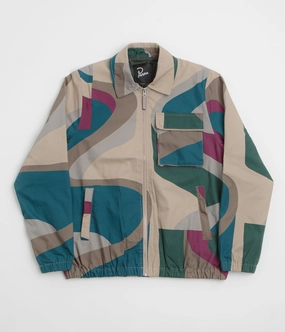 WaterRepellentFabric Eco Friendly Material by Parra The Wall Camo Jacket - Sand