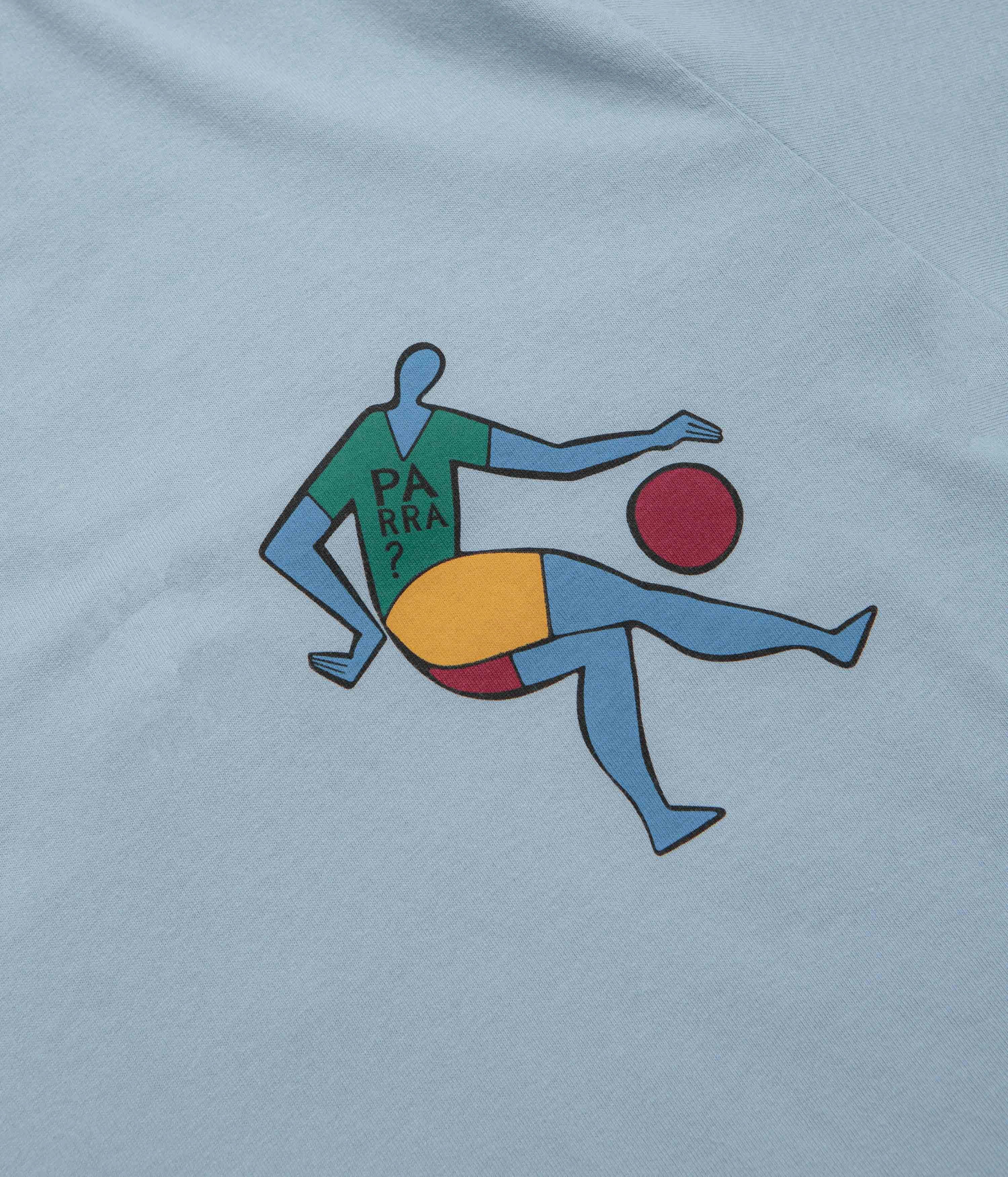 by Parra Vase Delivery T-Shirt - Light Blue Stretchable Armholes