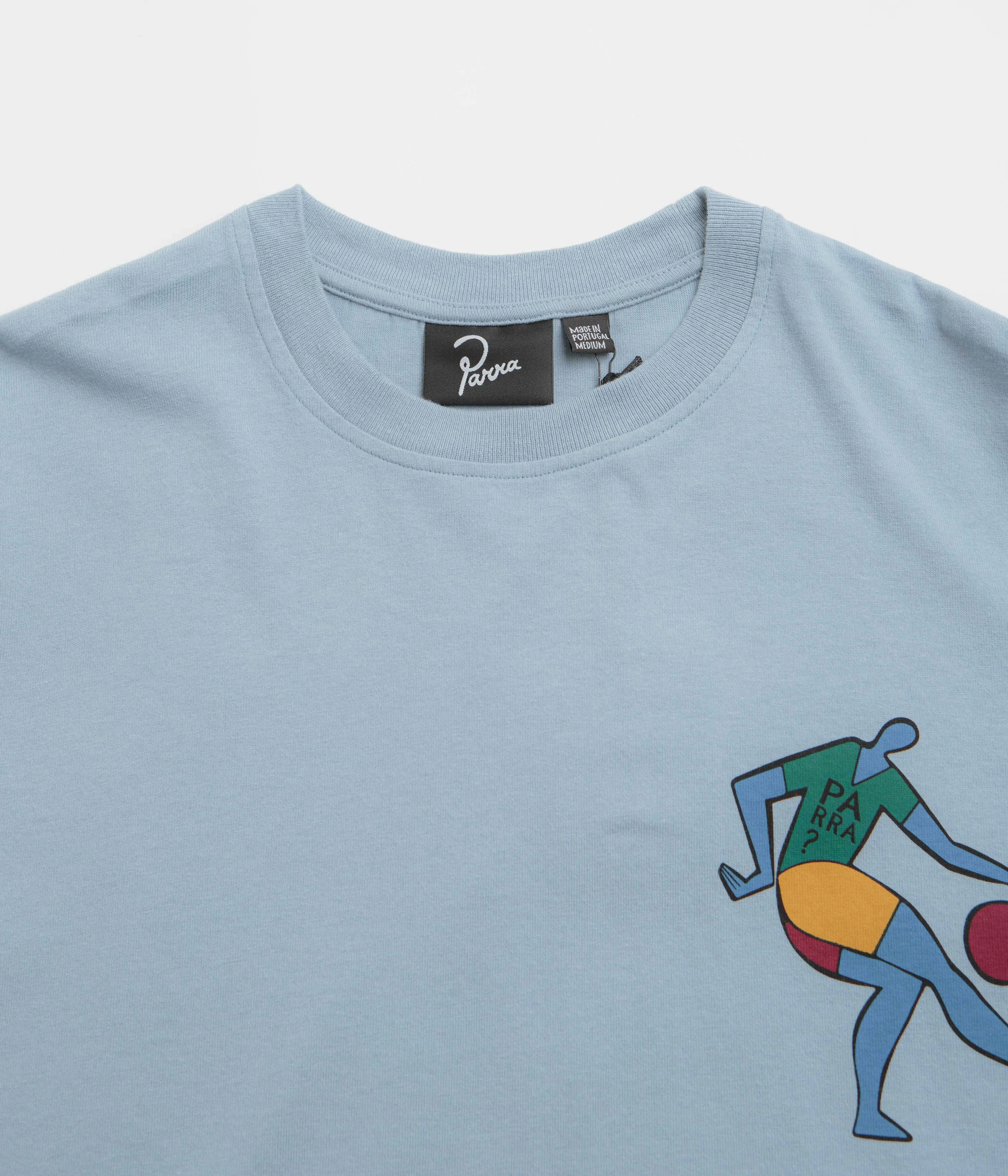 by Parra Vase Delivery T-Shirt - Light Blue Cozy Essentials Beachwear