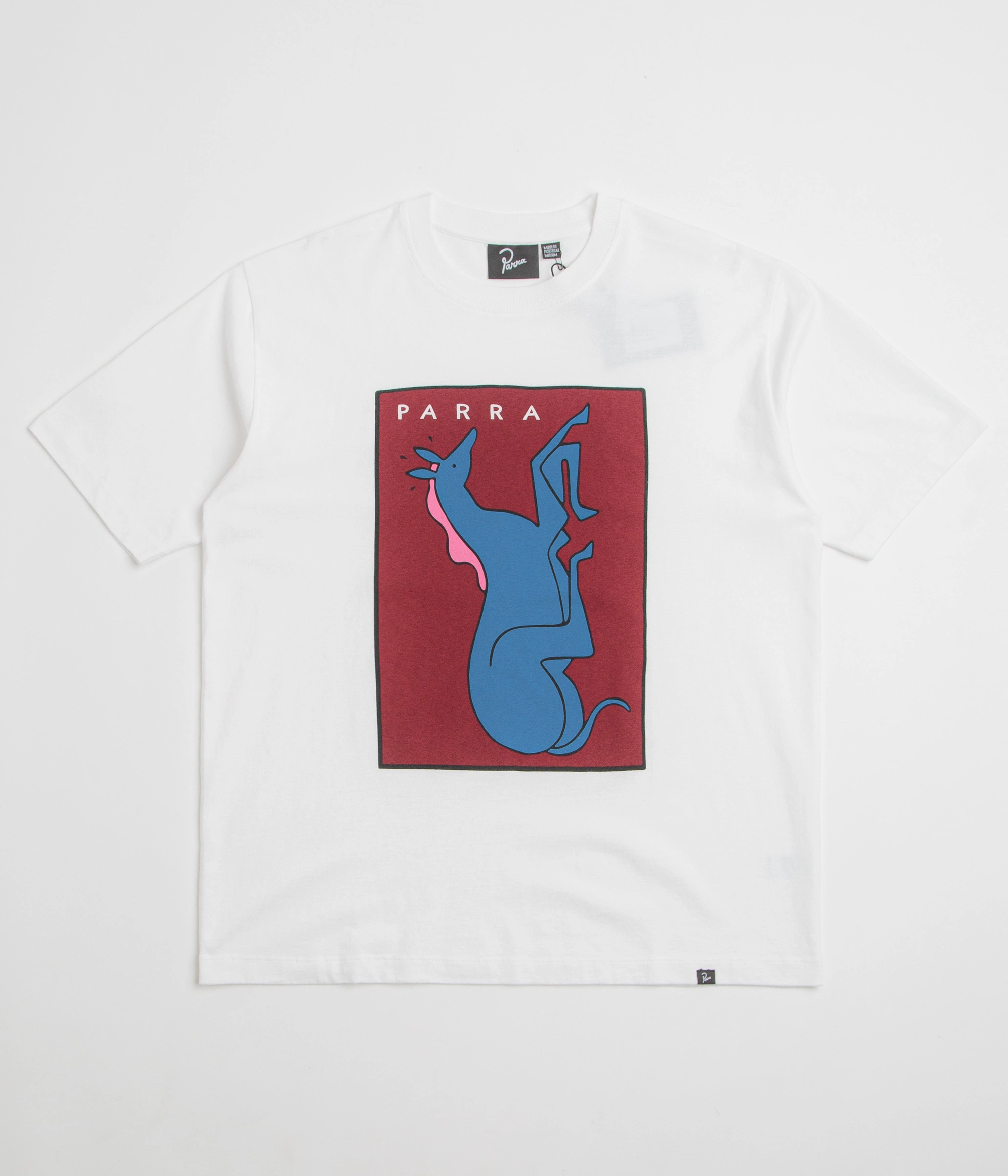 by Parra Vertical Horse T-Shirt - White Soft Brushed Finish