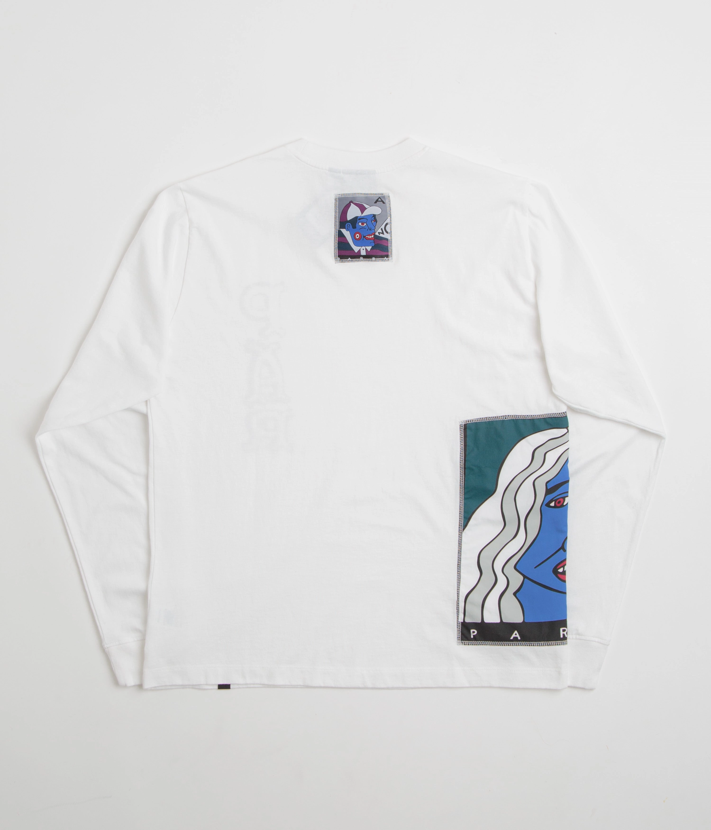 Easygoing Design by Parra Your Face Long Sleeve T-Shirt - White