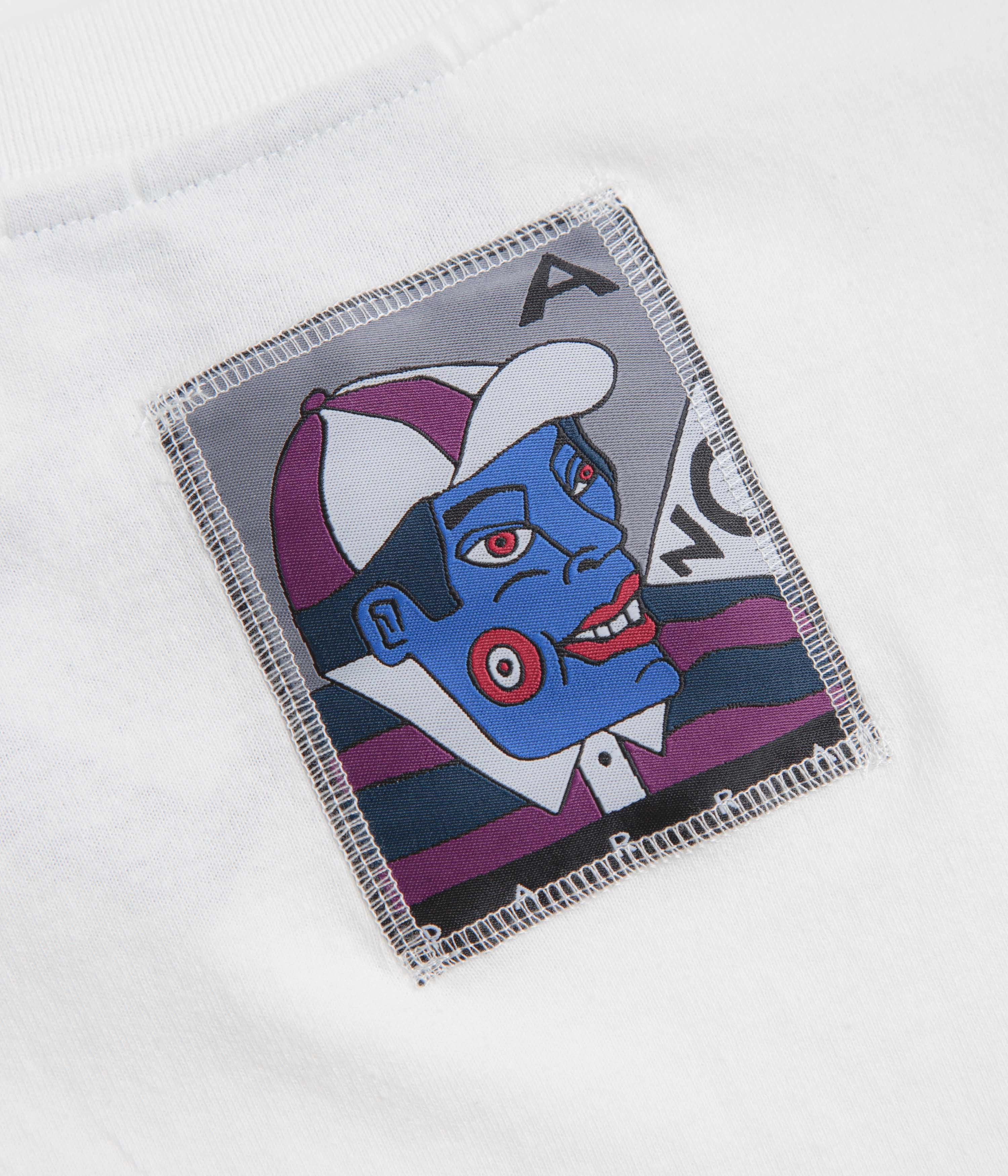 Relaxed Armhole Cut by Parra Your Face Long Sleeve T-Shirt - White