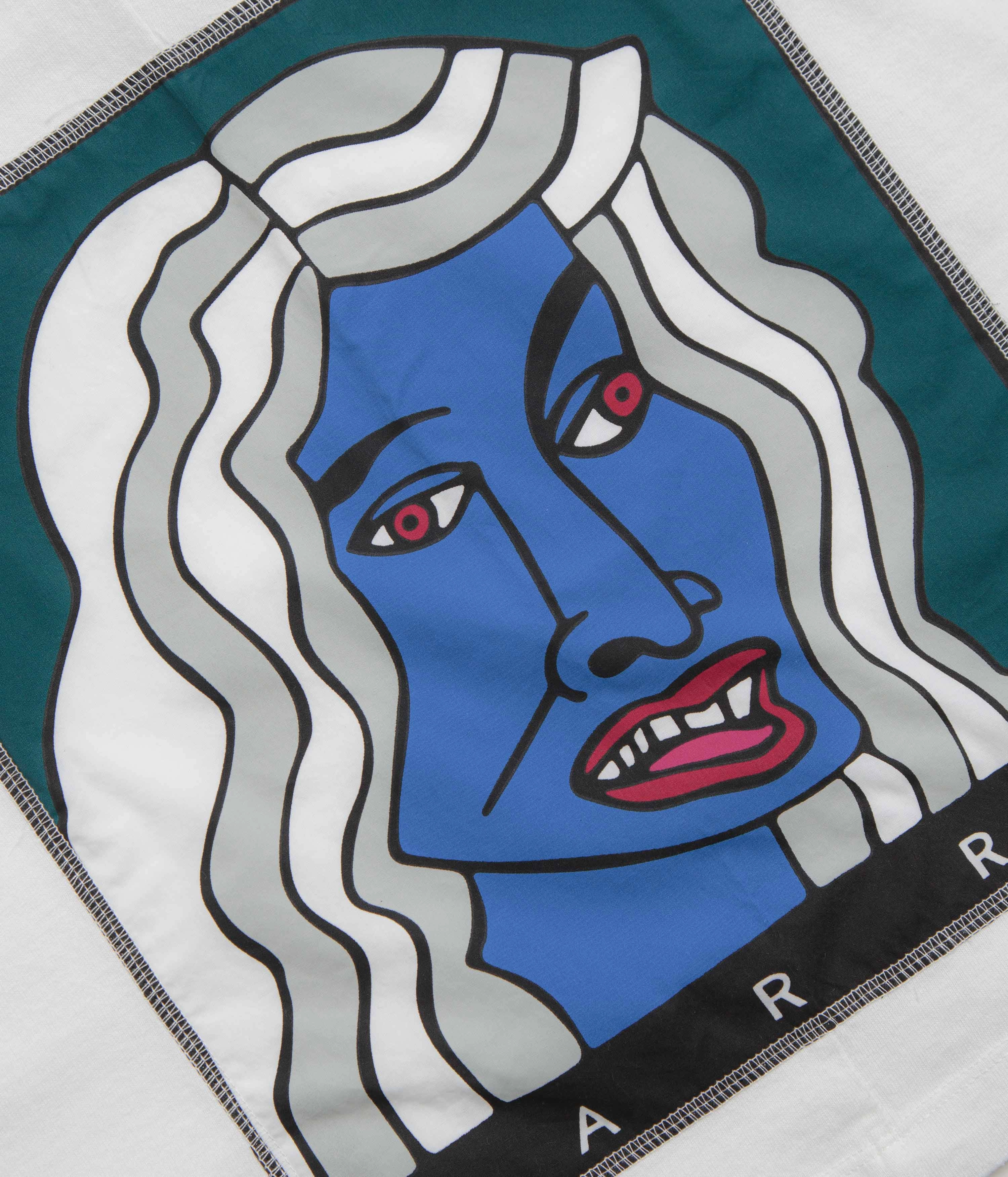 by Parra Your Face Long Sleeve T-Shirt - White Eco-friendly