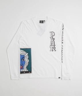 by Parra Your Face Long Sleeve T-Shirt - White Cool Comfort