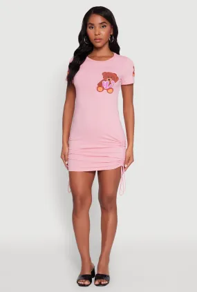 Smart Comfort UVProtectiveLayer Bye Bear Graphic Short Sleeve T Shirt Dress