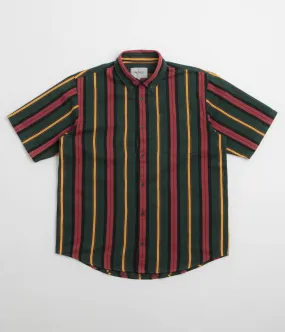 mix and match Carhartt Jarrell Short Sleeve Shirt - Jarrell Stripe / Conifer / Black