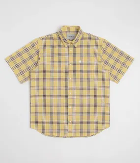 Carhartt Niven Short Sleeve Shirt - Niven Check / Straw / Wax Easy Care Material