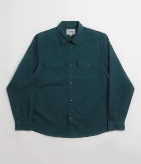 Carhartt Santa Fe Shirt - Deep Lagoon Durable Texture
