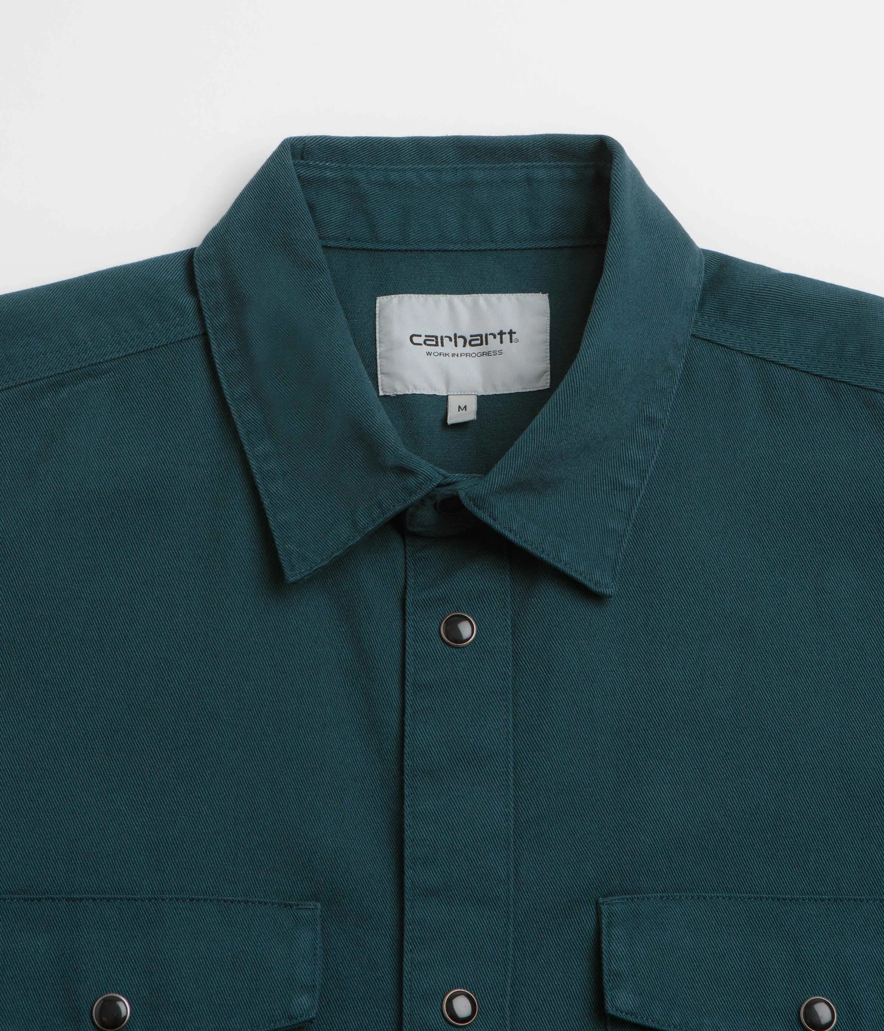 Zip Front Carhartt Santa Fe Shirt - Deep Lagoon