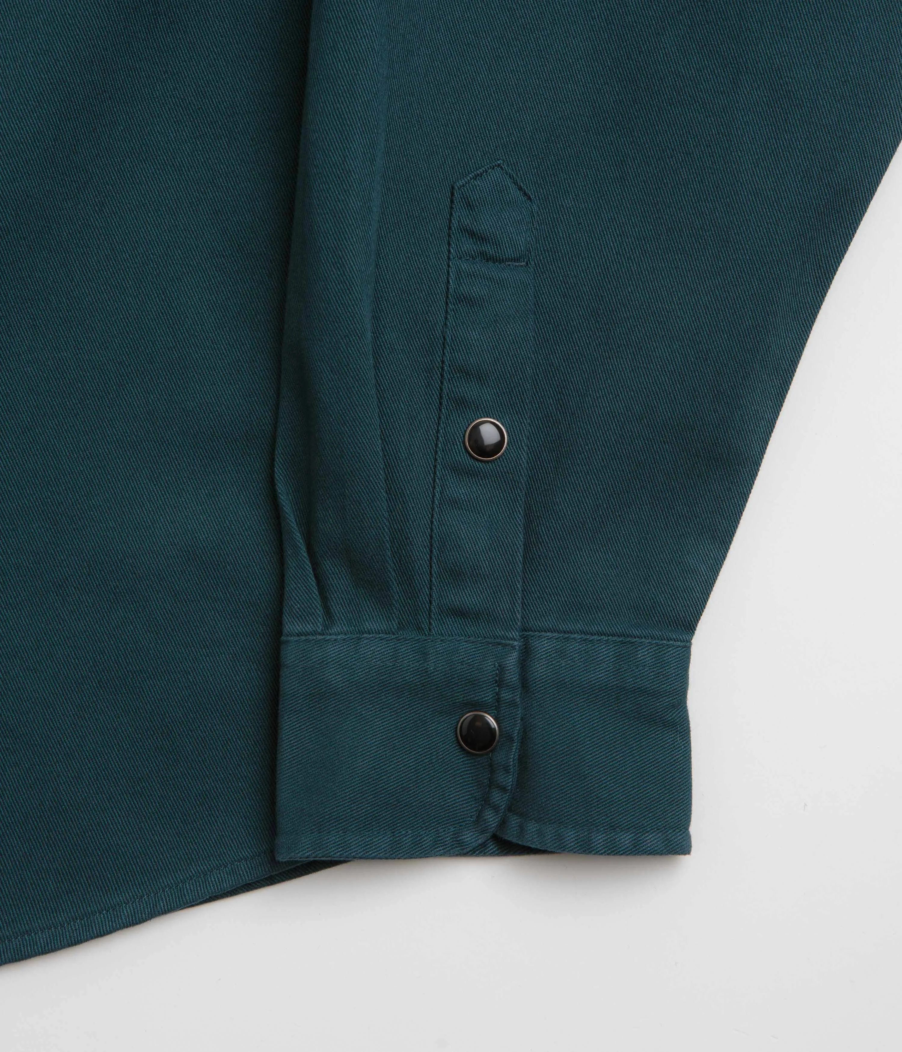 Carhartt Santa Fe Shirt - Deep Lagoon Sustainable Manufacturing Process