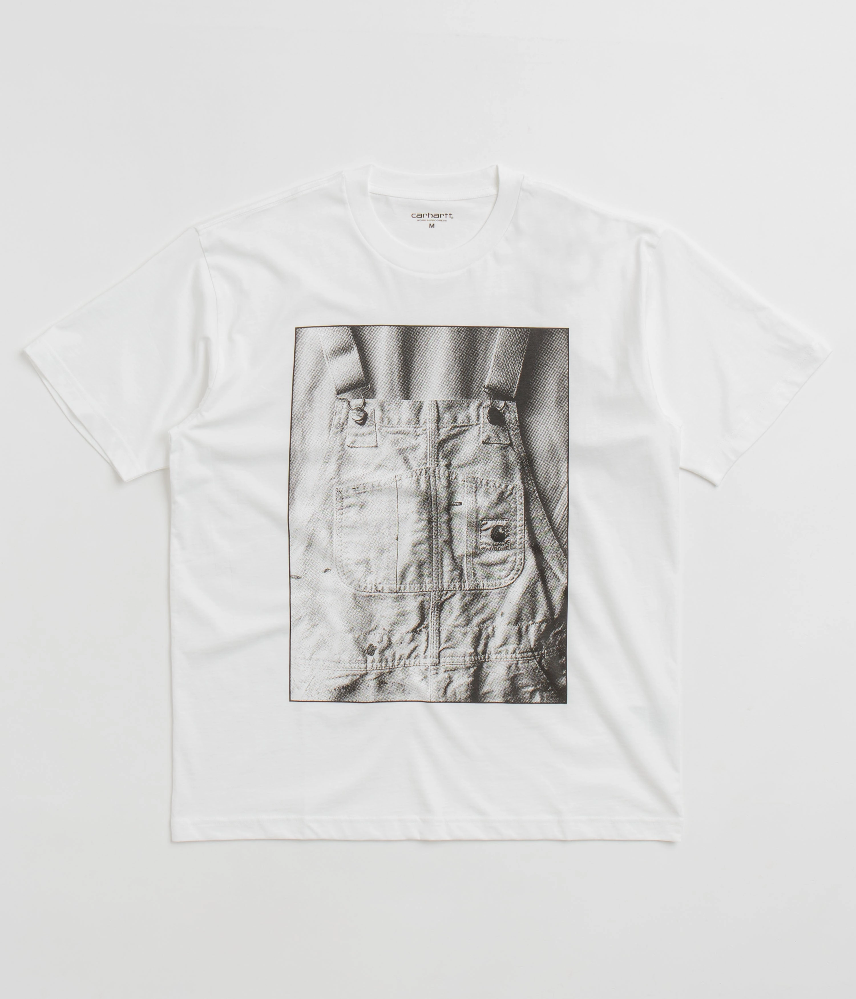Carhartt Bib Overall T-Shirt - White proper length