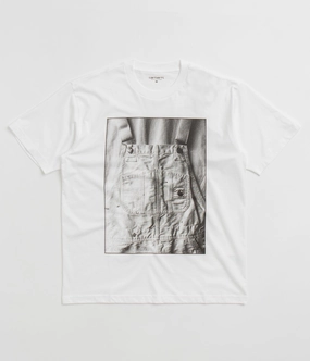 Carhartt Bib Overall T-Shirt - White proper length