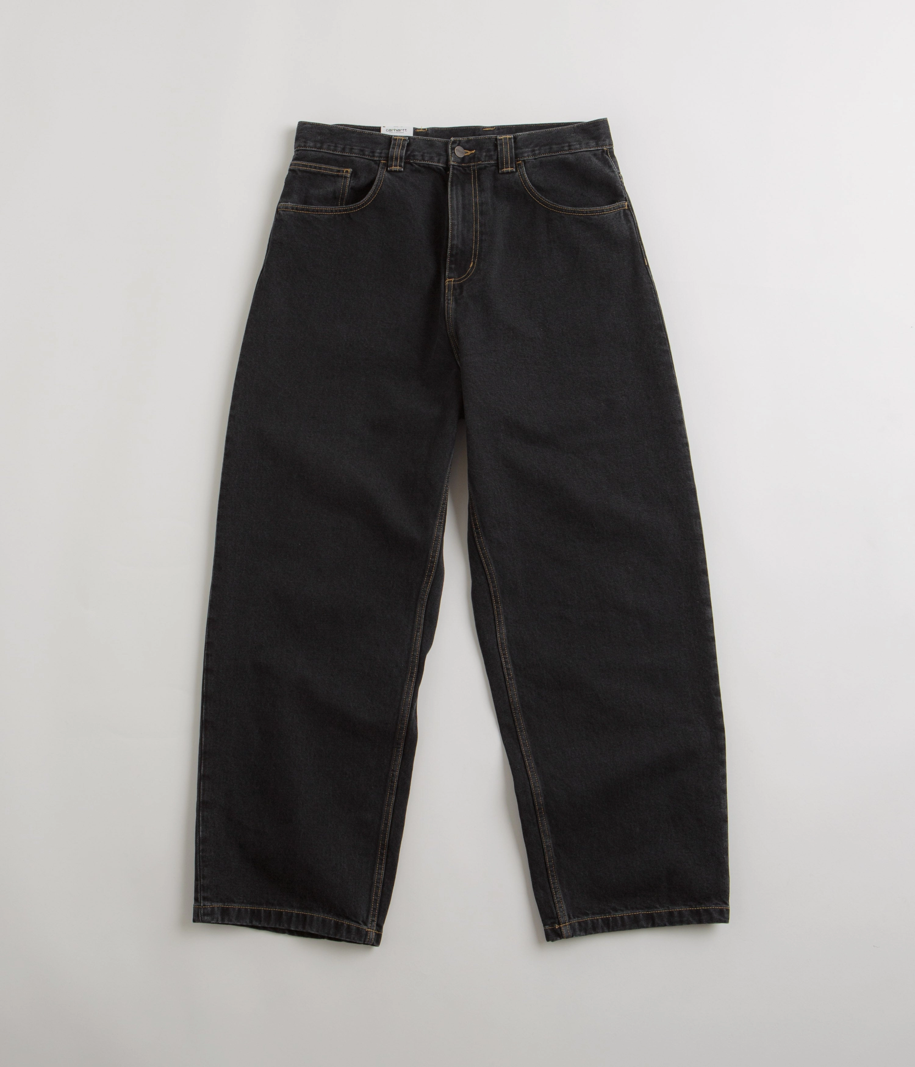 High Quality Material Carhartt Brandon Denim Pants - Black Stone Wash