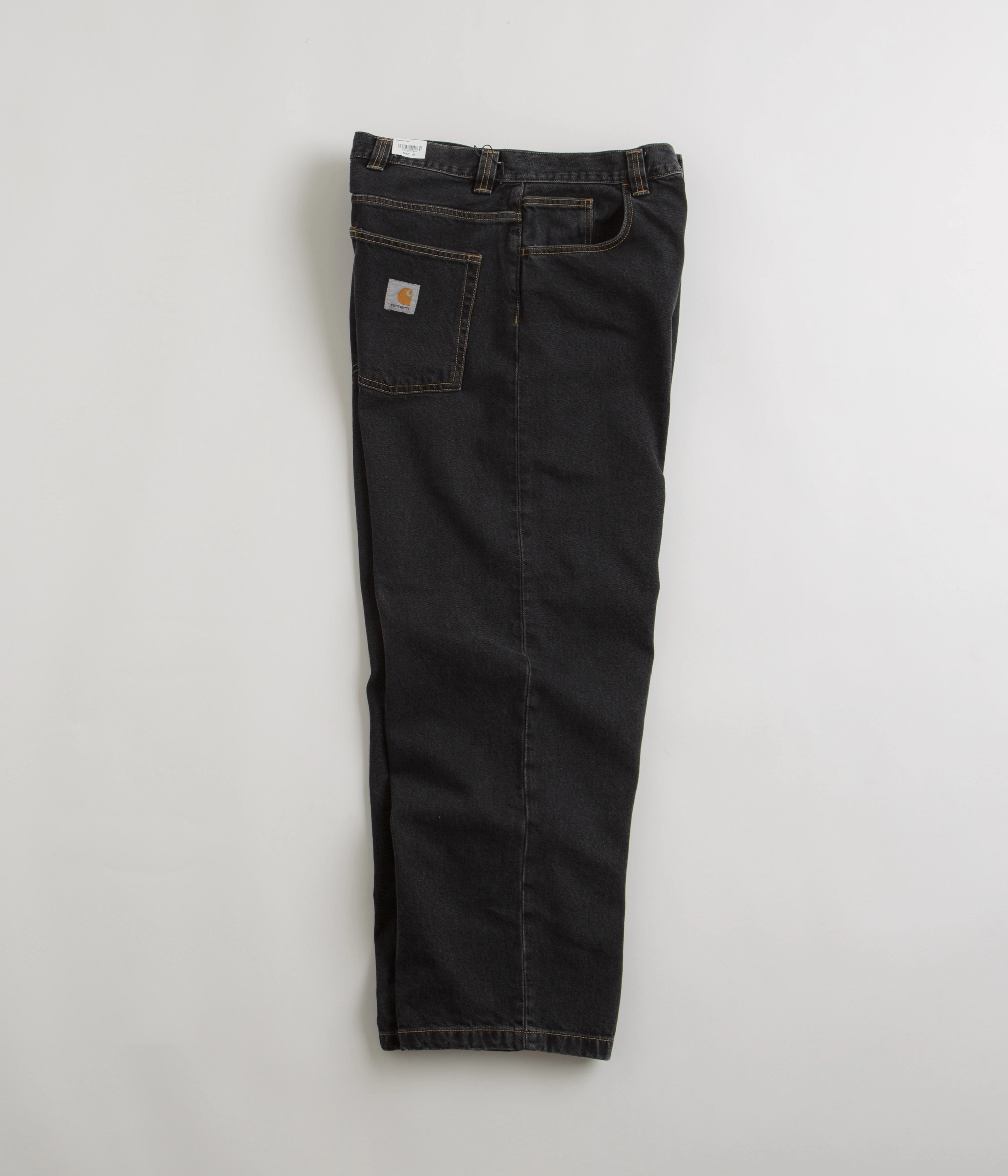 Carhartt Brandon Denim Pants - Black Stone Wash Perfect Length