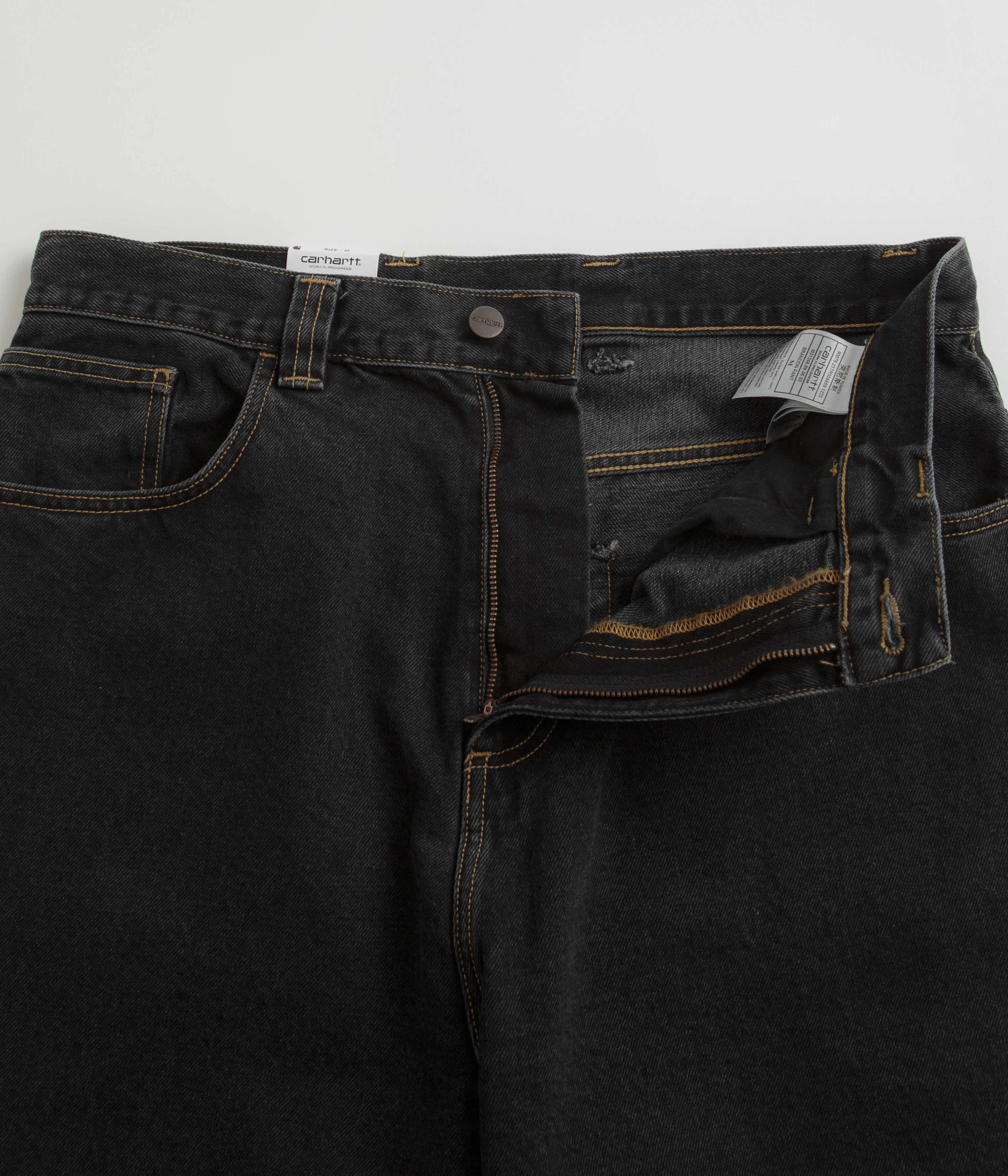 Carhartt Brandon Denim Pants - Black Stone Wash Street Inspired