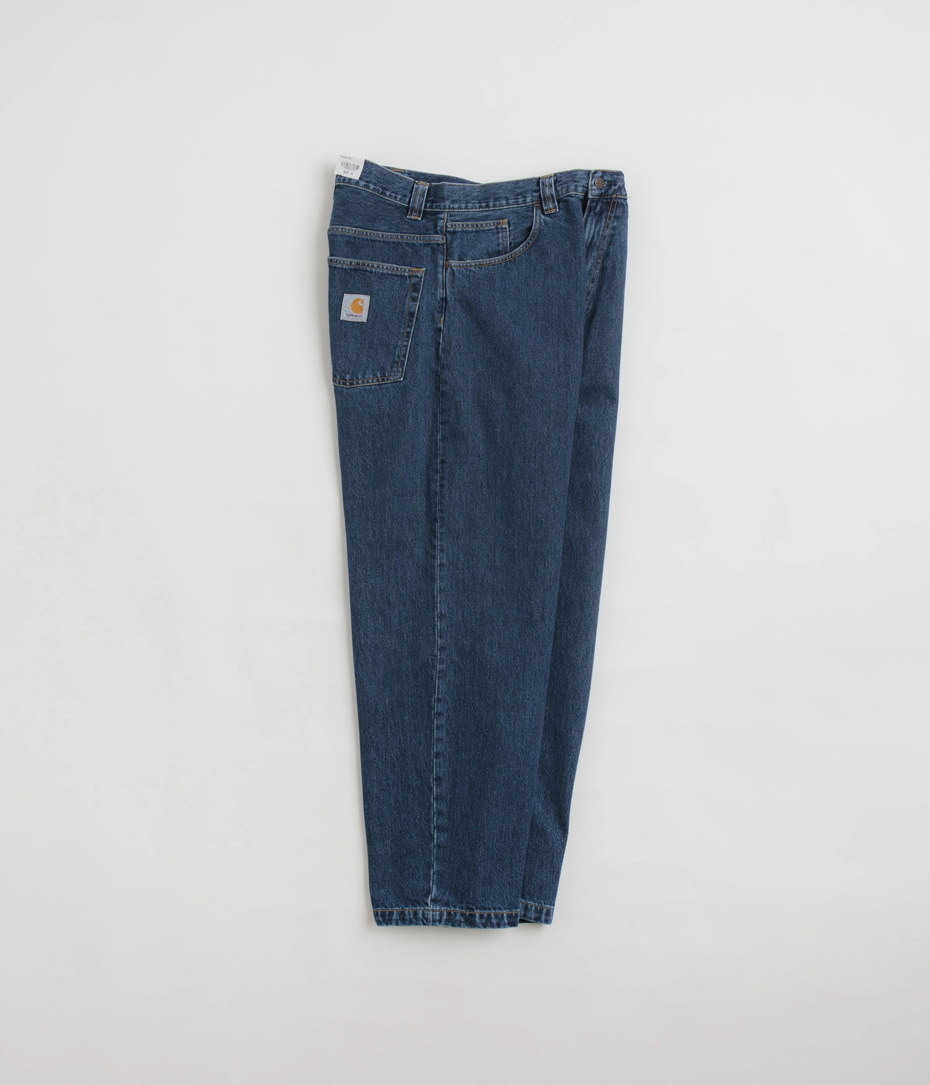 Carhartt Brandon Denim Pants - Blue Stone Wash Stretchable Design Perfect Length