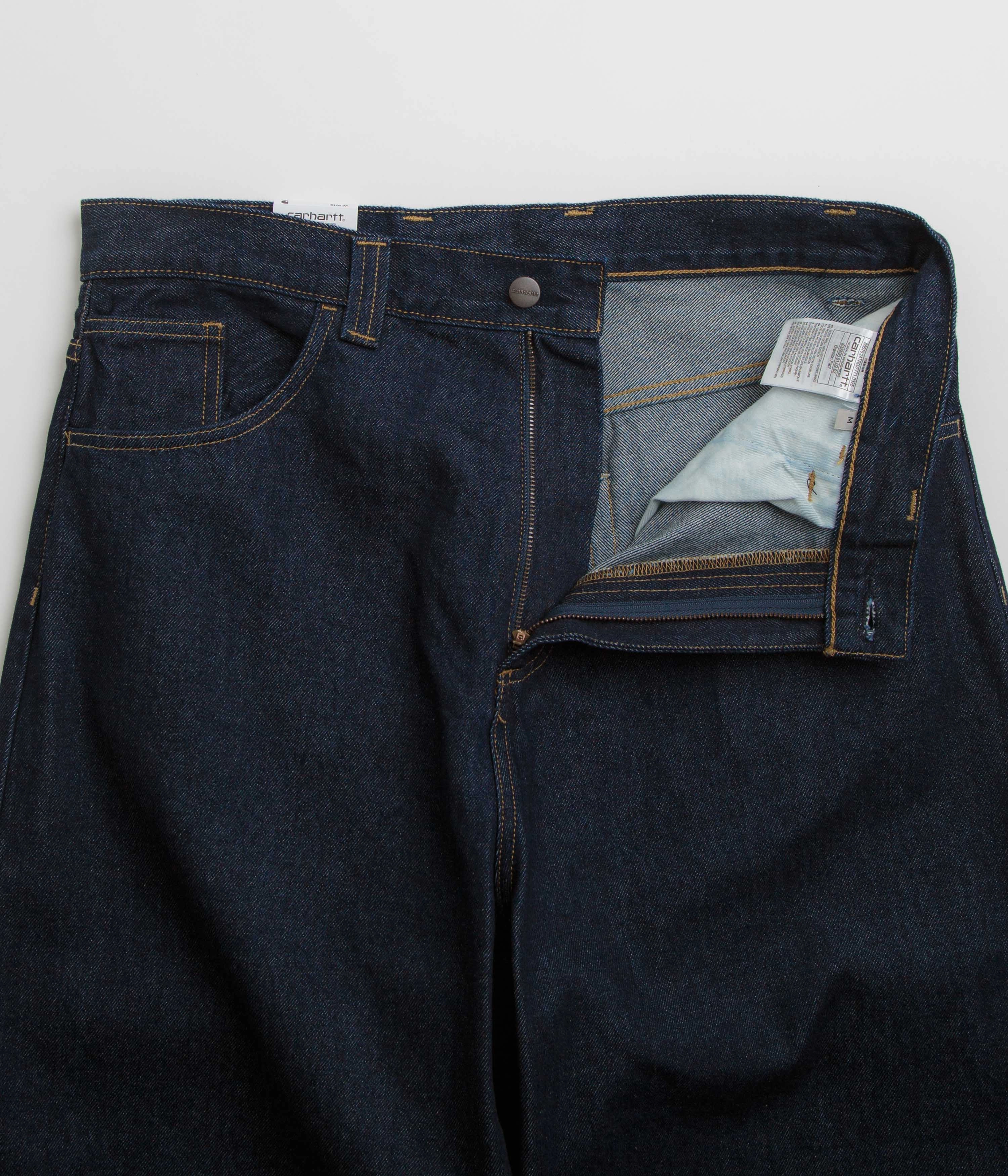 Adaptive Fit DoubleLayeredFabric Carhartt Brandon Pants - Blue Rinsed / Blue