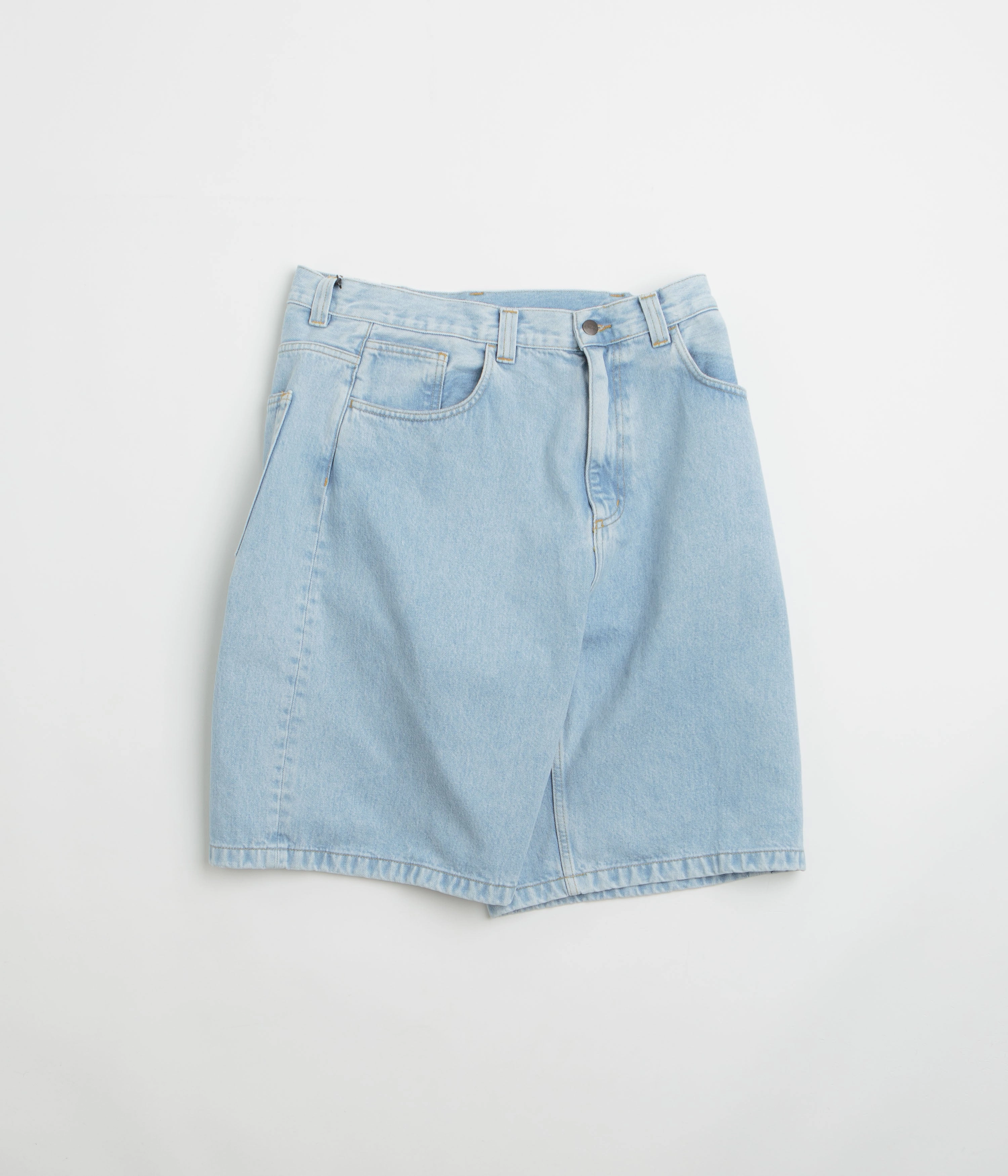 Reinforced Stress Points Carhartt Brandon Shorts - Blue Heavy Stone Bleach