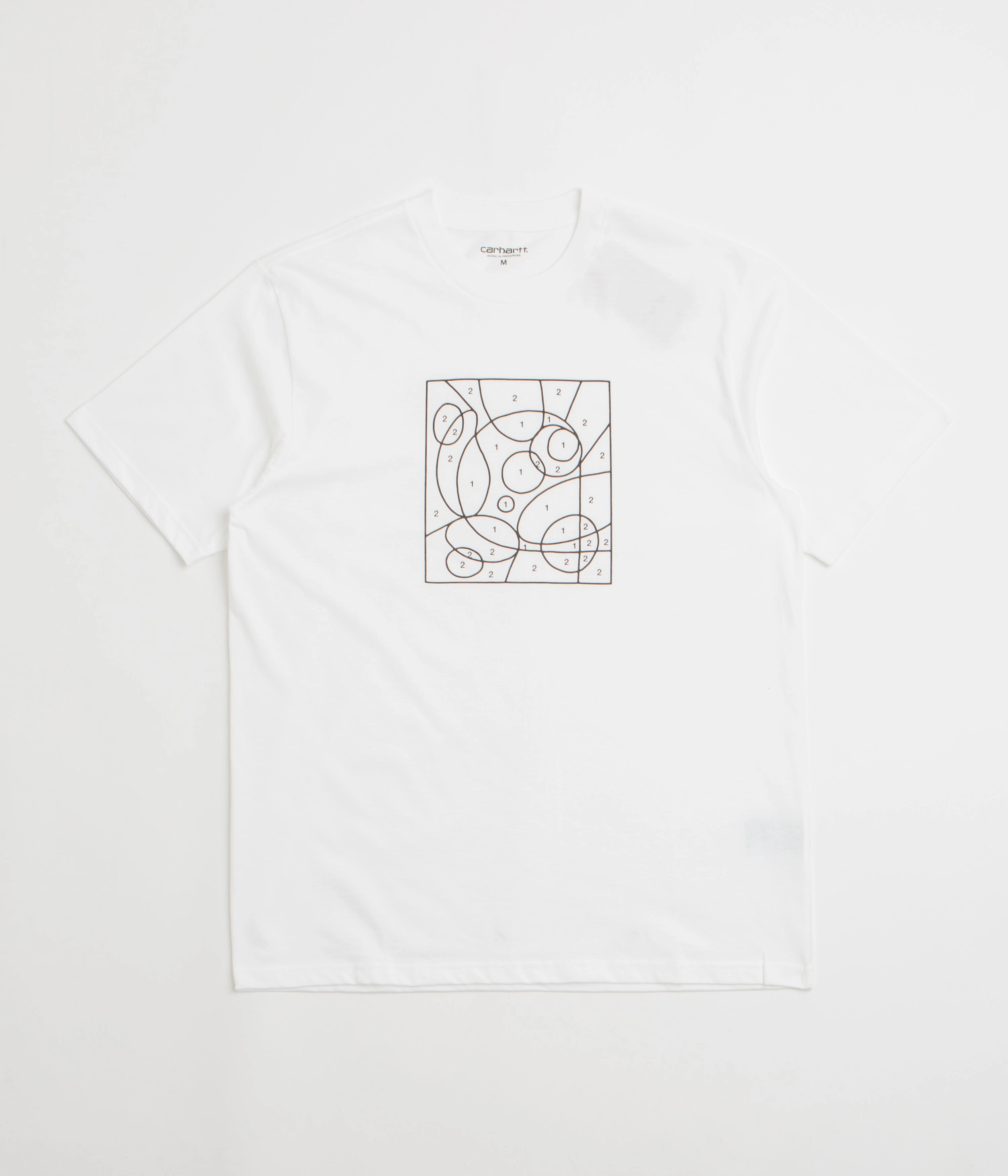 Carhartt By The Numbers T-Shirt - White / Black informal gathering Neutral Color