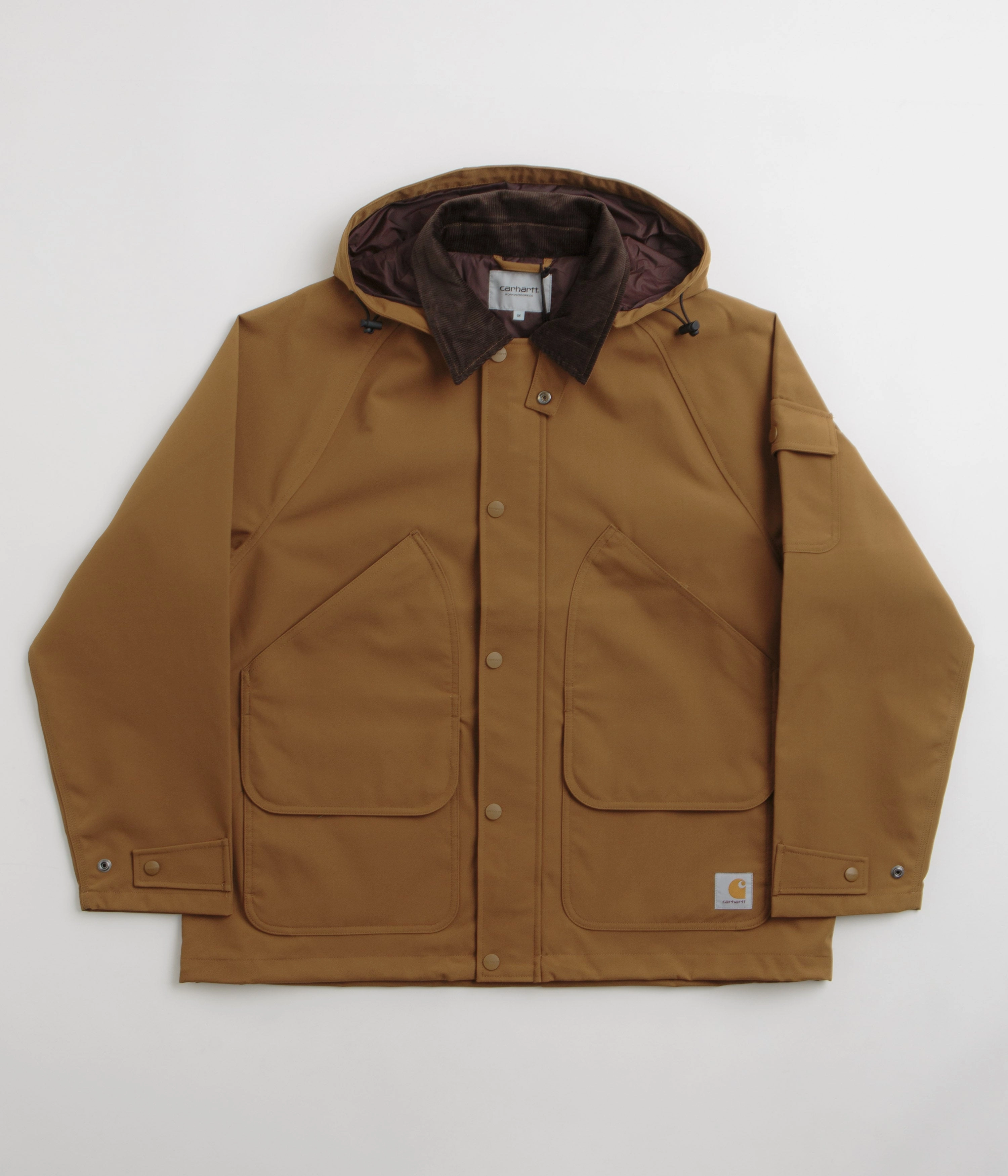 Belted Style Eco Friendly Production Carhartt Clarton Jacket - Hamilton Brown / Tobacco