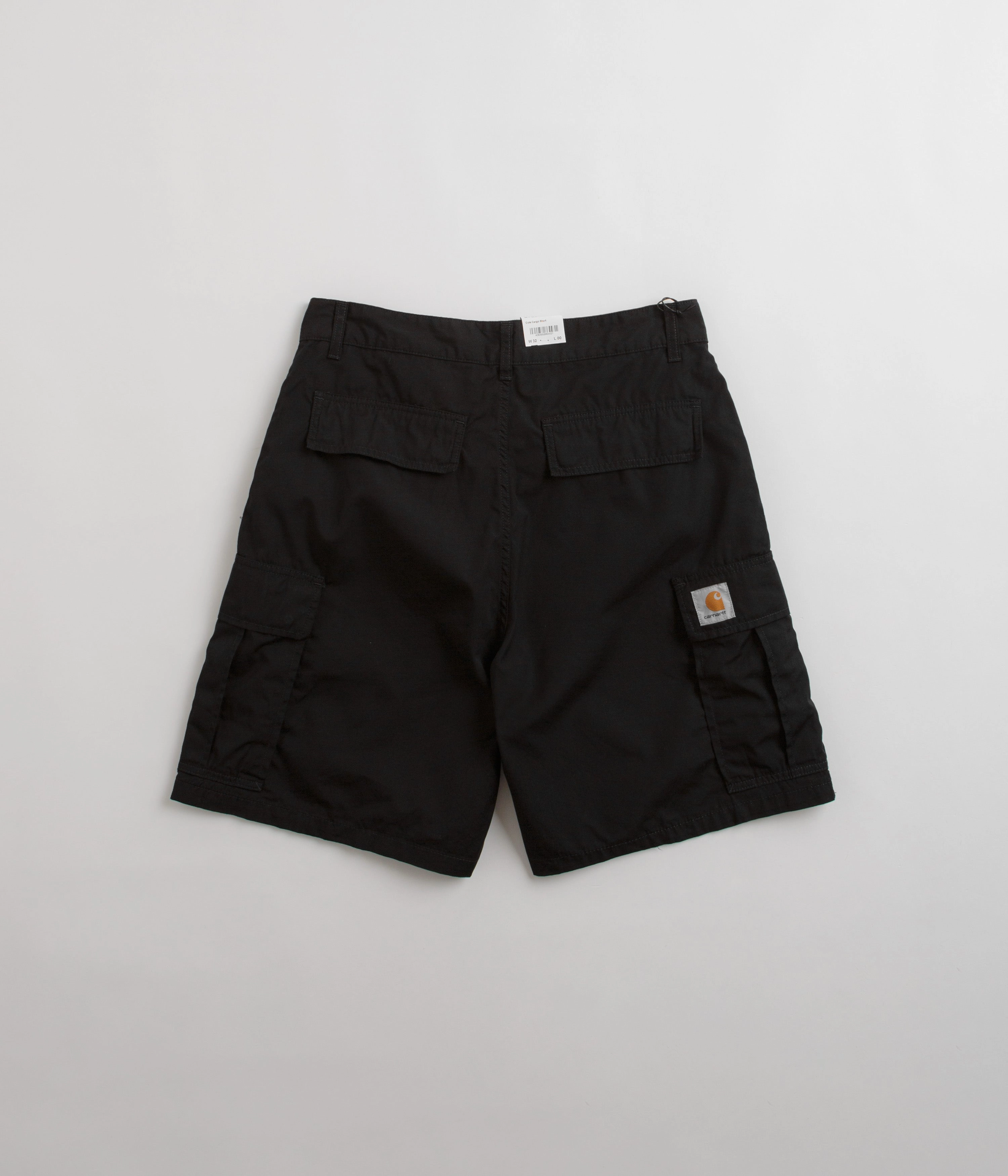 Carhartt Cole Cargo Shorts - Rinsed Black colorful