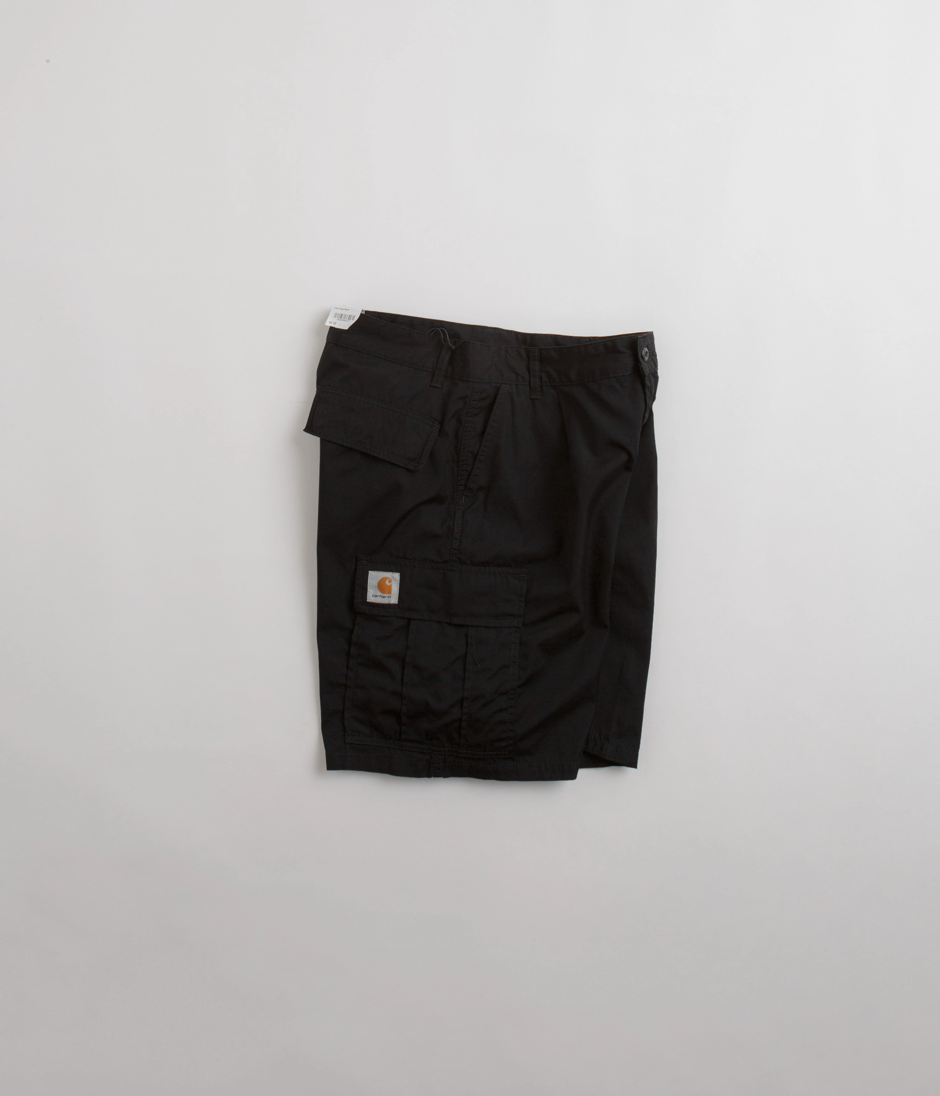 Convertible Length Carhartt Cole Cargo Shorts - Rinsed Black