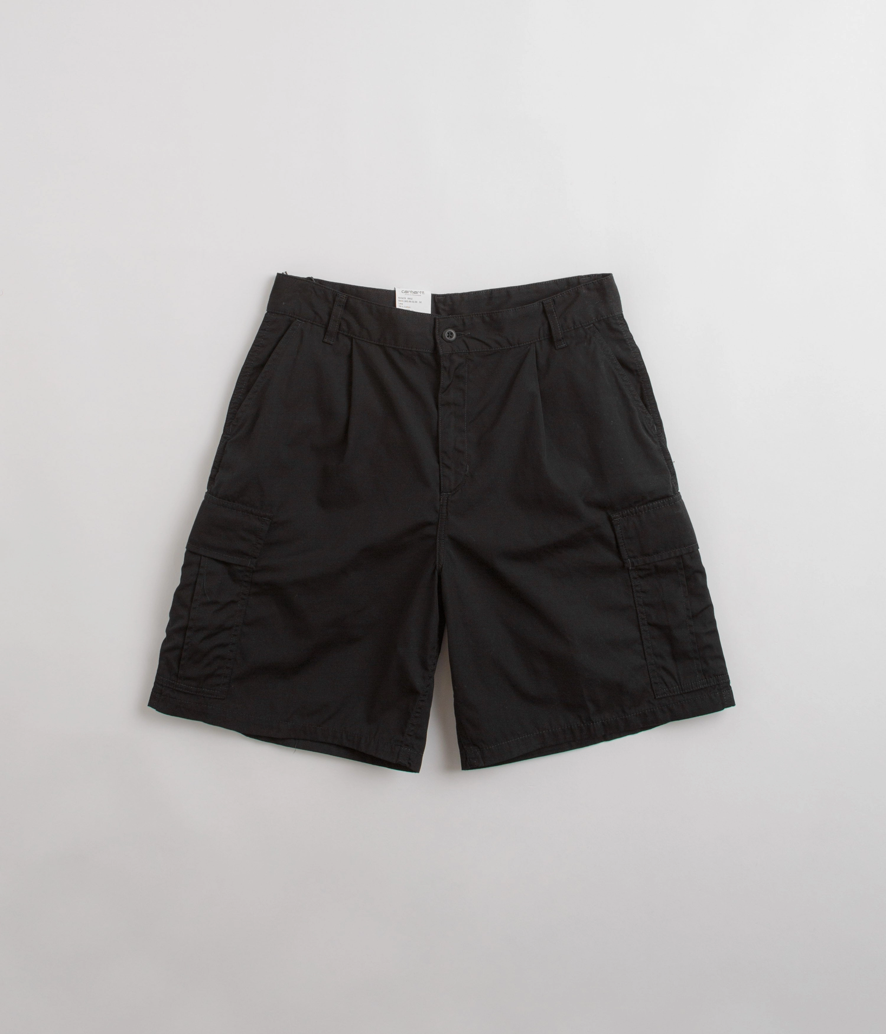 Eco-friendly Carhartt Cole Cargo Shorts - Rinsed Black