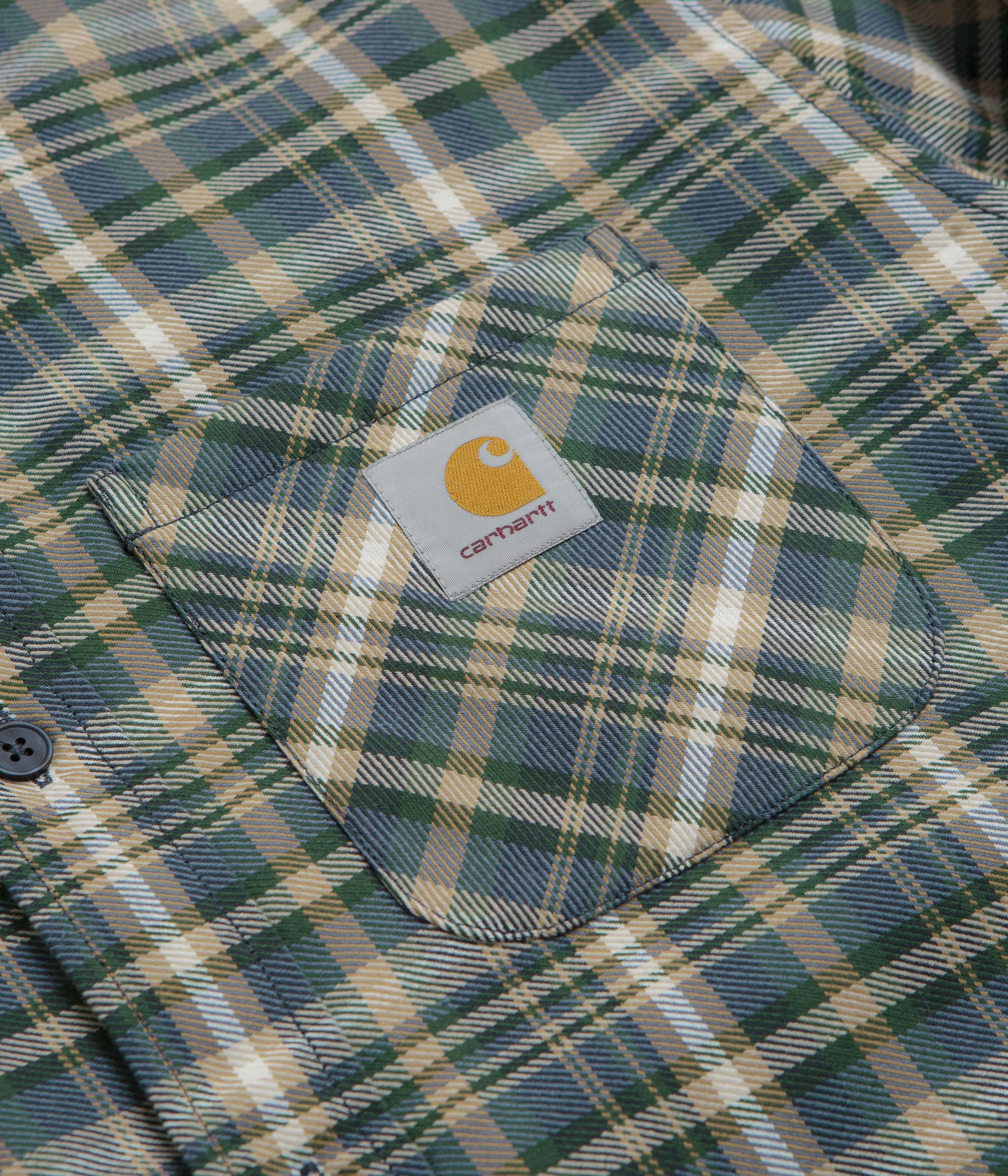 Strong Zip Carhartt Cronyn Shirt Jacket - Cronyn Check / Dark Navy