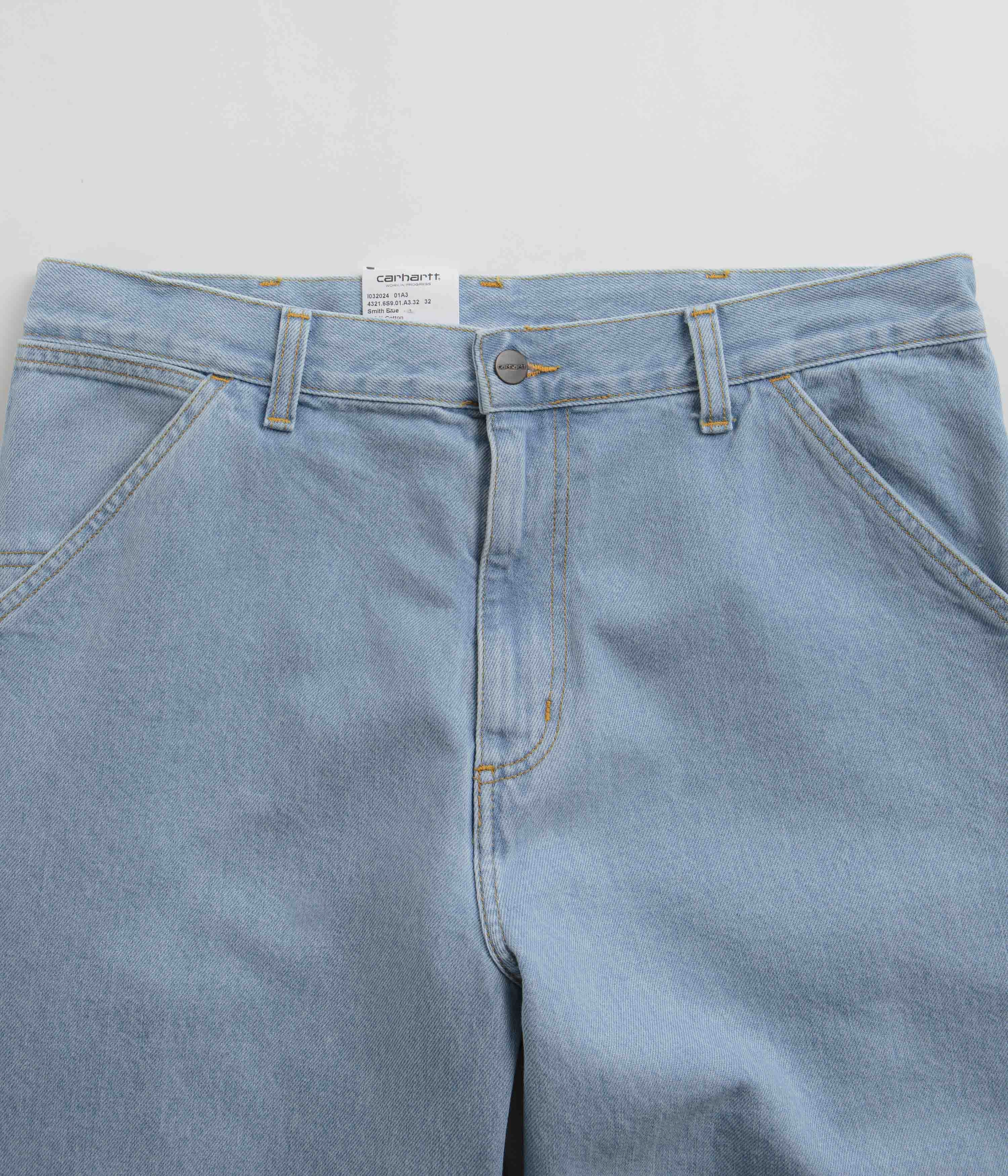 Lightweight insulation Light Design Carhartt Denim Single Knee Pants - Heavy Stone Bleached Blue