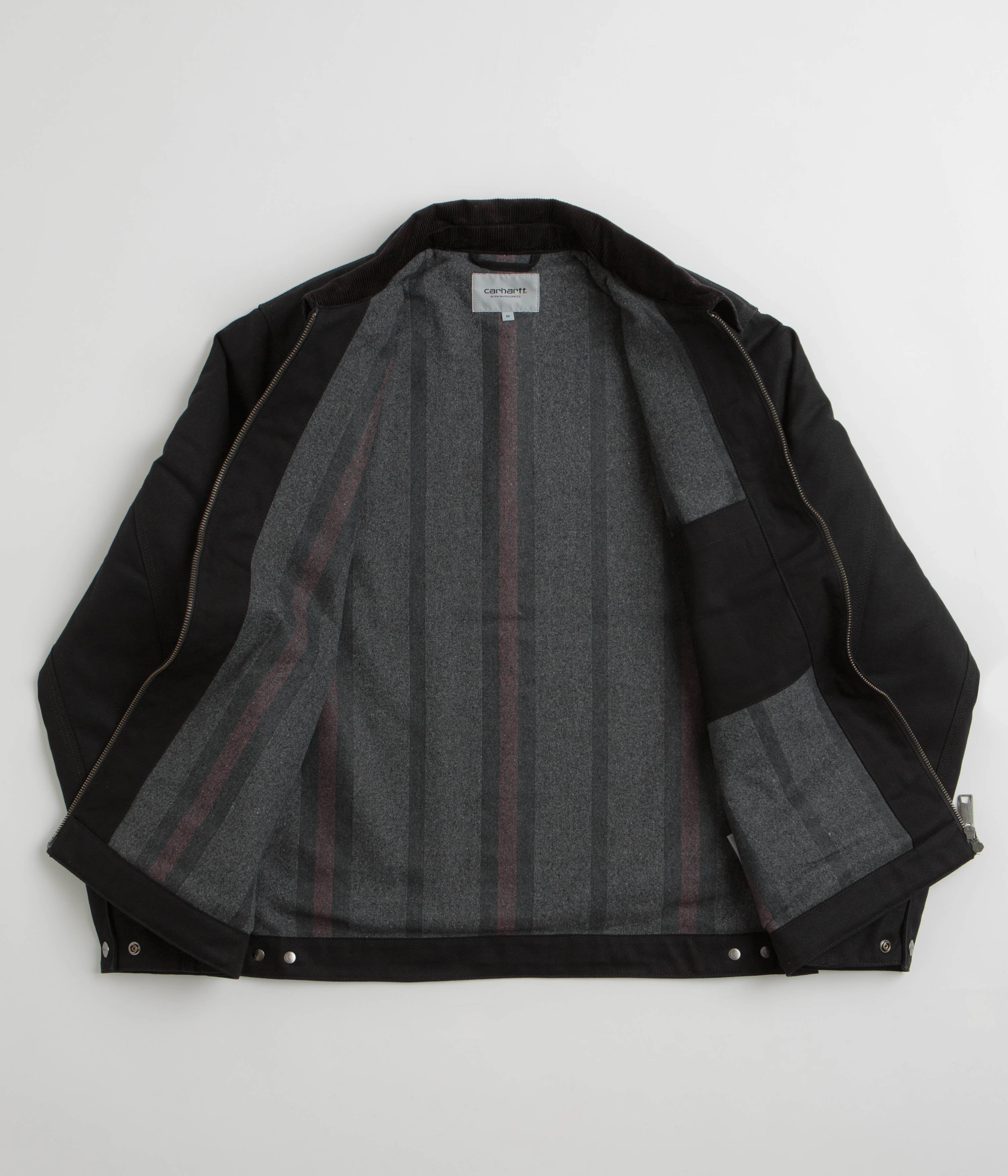 Carhartt Detroit Jacket - Black / Black Rigid FleeceLined