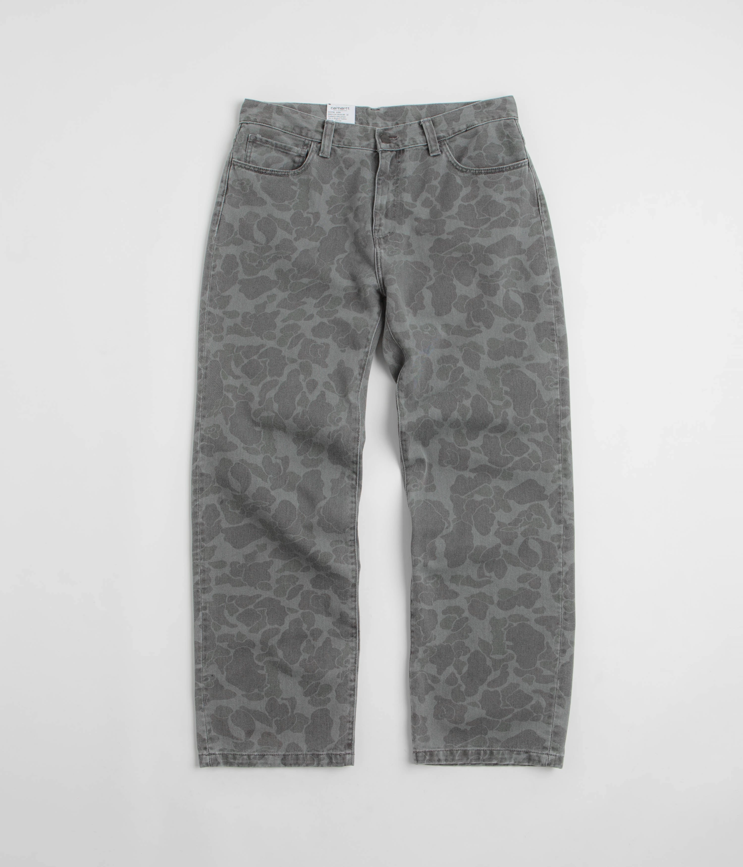 Carhartt Duck Landon Pants - Camo Duck / Black Heavy Bleached Perfect Layer