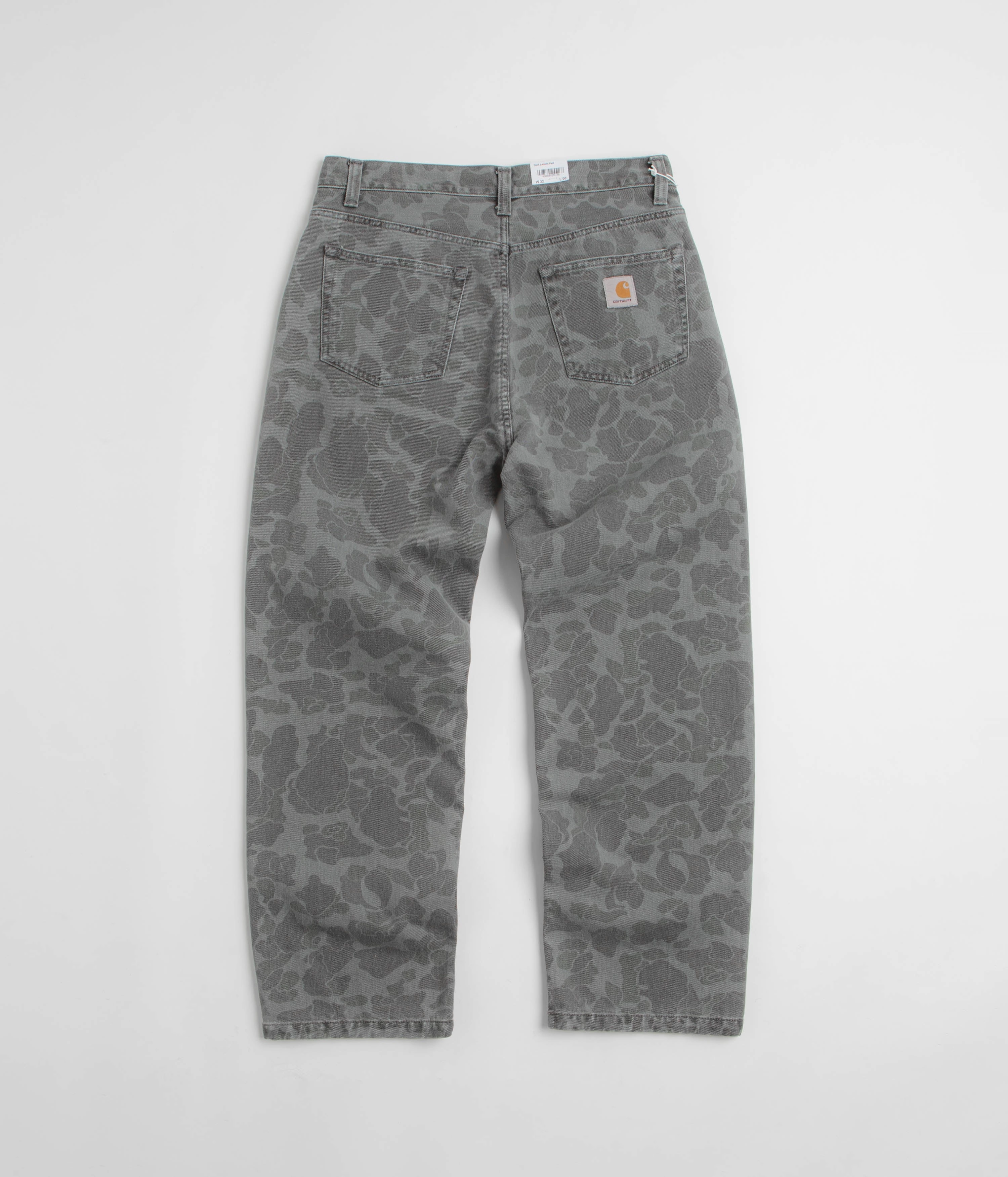 AllDayComfort Carhartt Duck Landon Pants - Camo Duck / Black Heavy Bleached