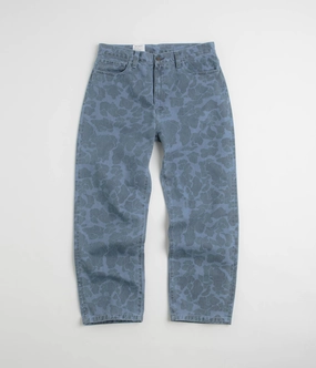 Modern Relaxed Basic Stretch Carhartt Duck Landon Pants - Camo Duck / Blue Bleached