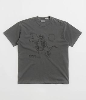Carhartt Flying Ducks T-Shirt - Graphite MicroPiqueKnit