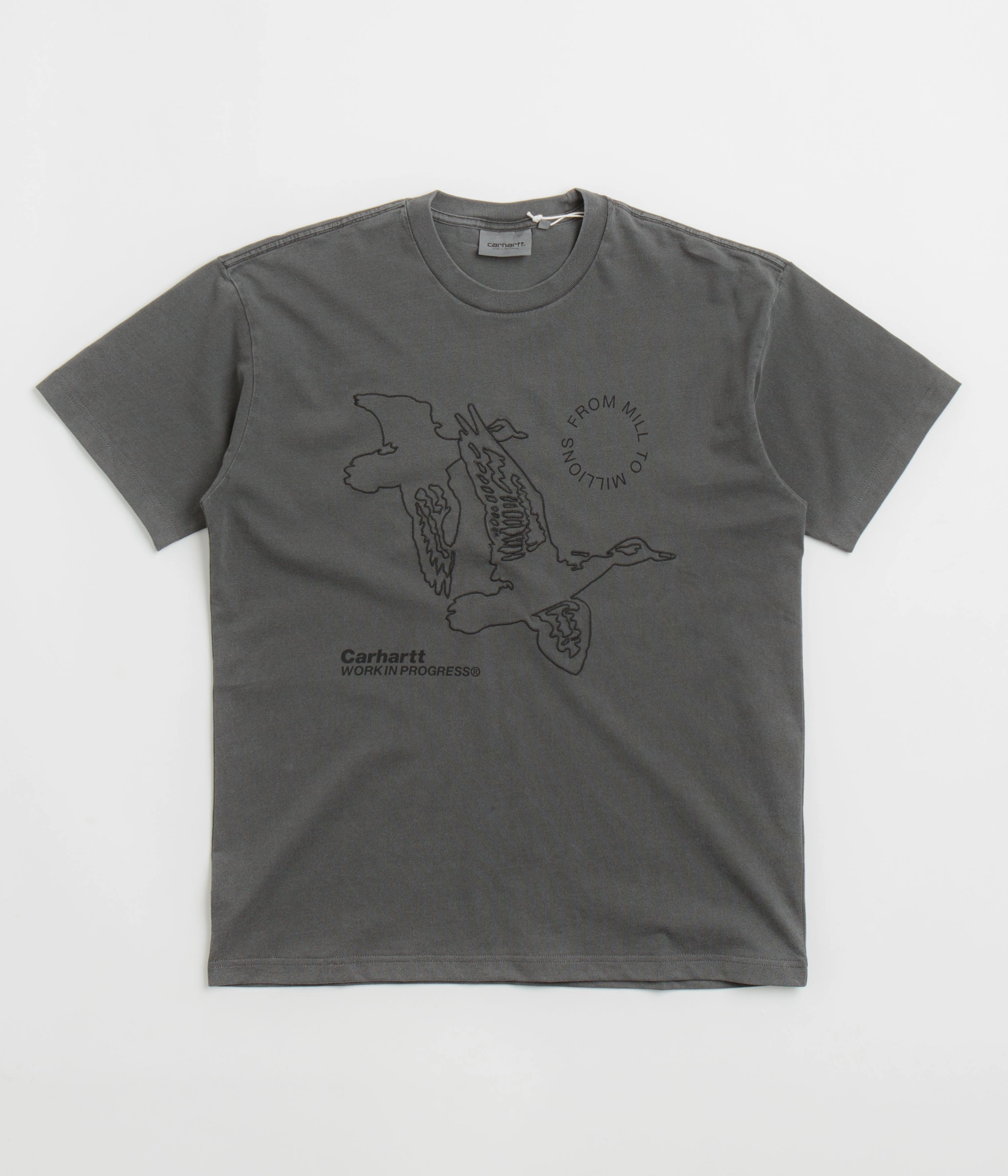 Carhartt Flying Ducks T-Shirt - Graphite Stylish and Cozy TearResistant Fabric