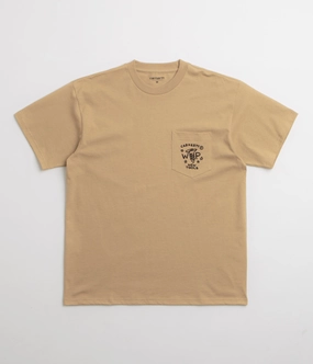 Easy Care Fabric Valentine's Day Carhartt Fragments Pocket T-Shirt - Dusty Hamilton Brown / Black